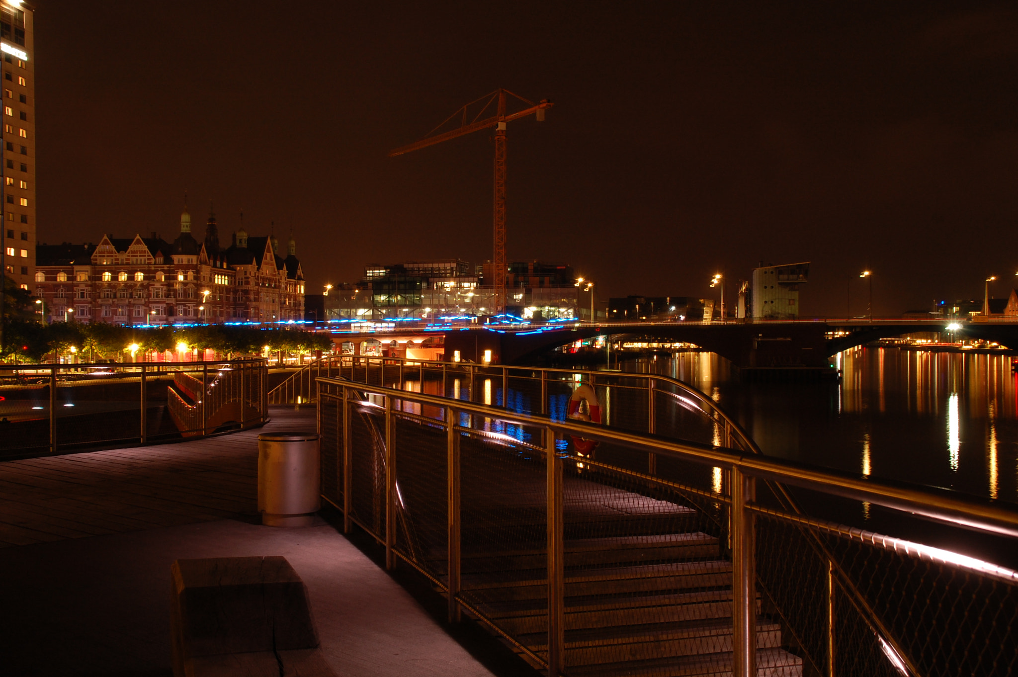 Nikon D40 sample photo. Copenhagen reflection by night #10 photography