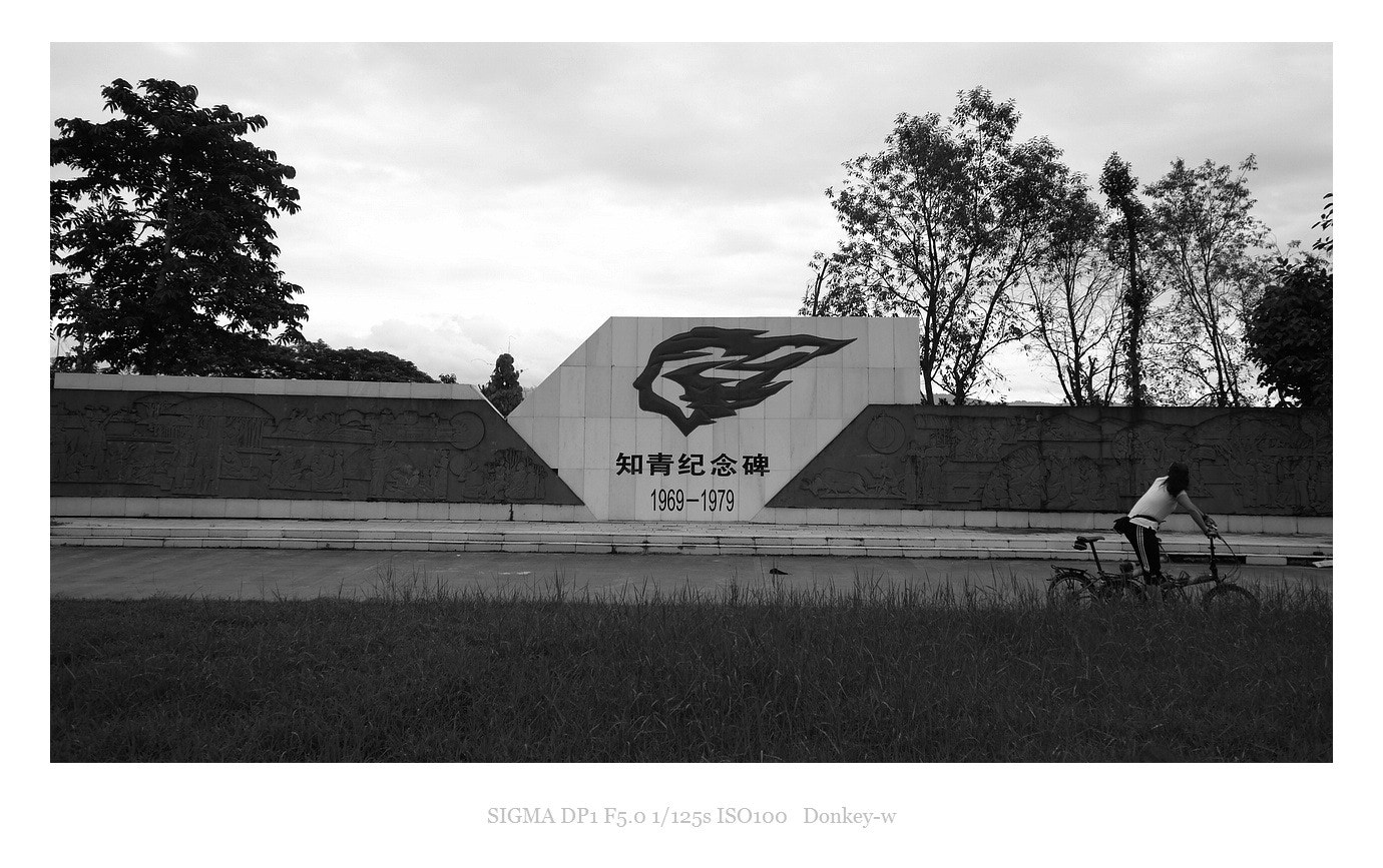 Sigma DP1 sample photo. Youth monument in ruili photography