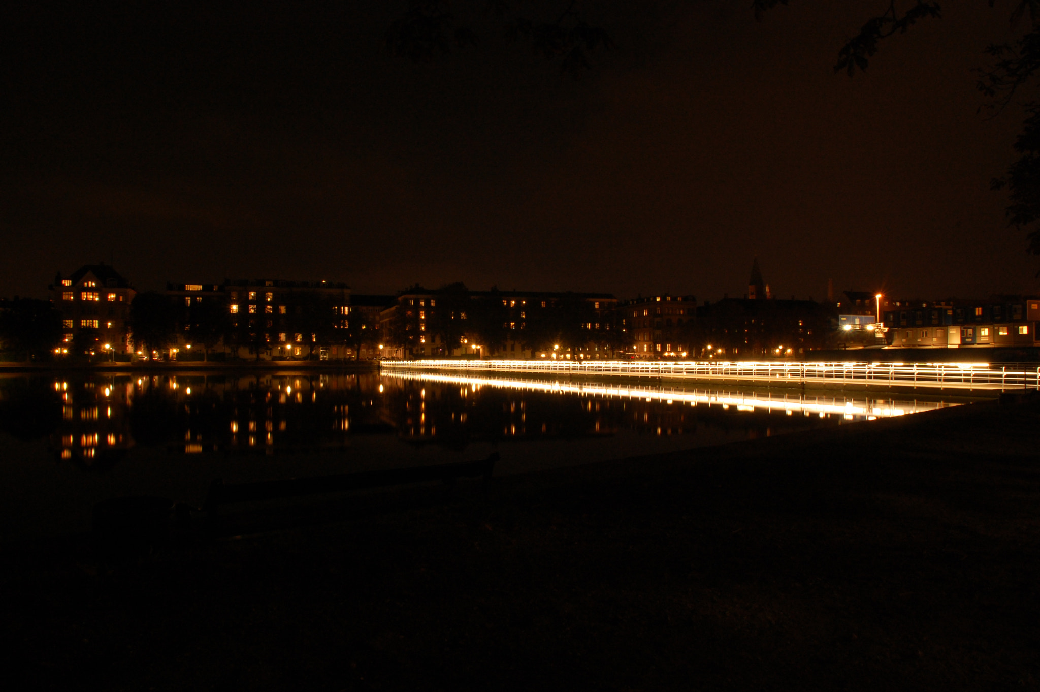 Nikon D40 sample photo. Small bridge in copenhagen by night #1 photography