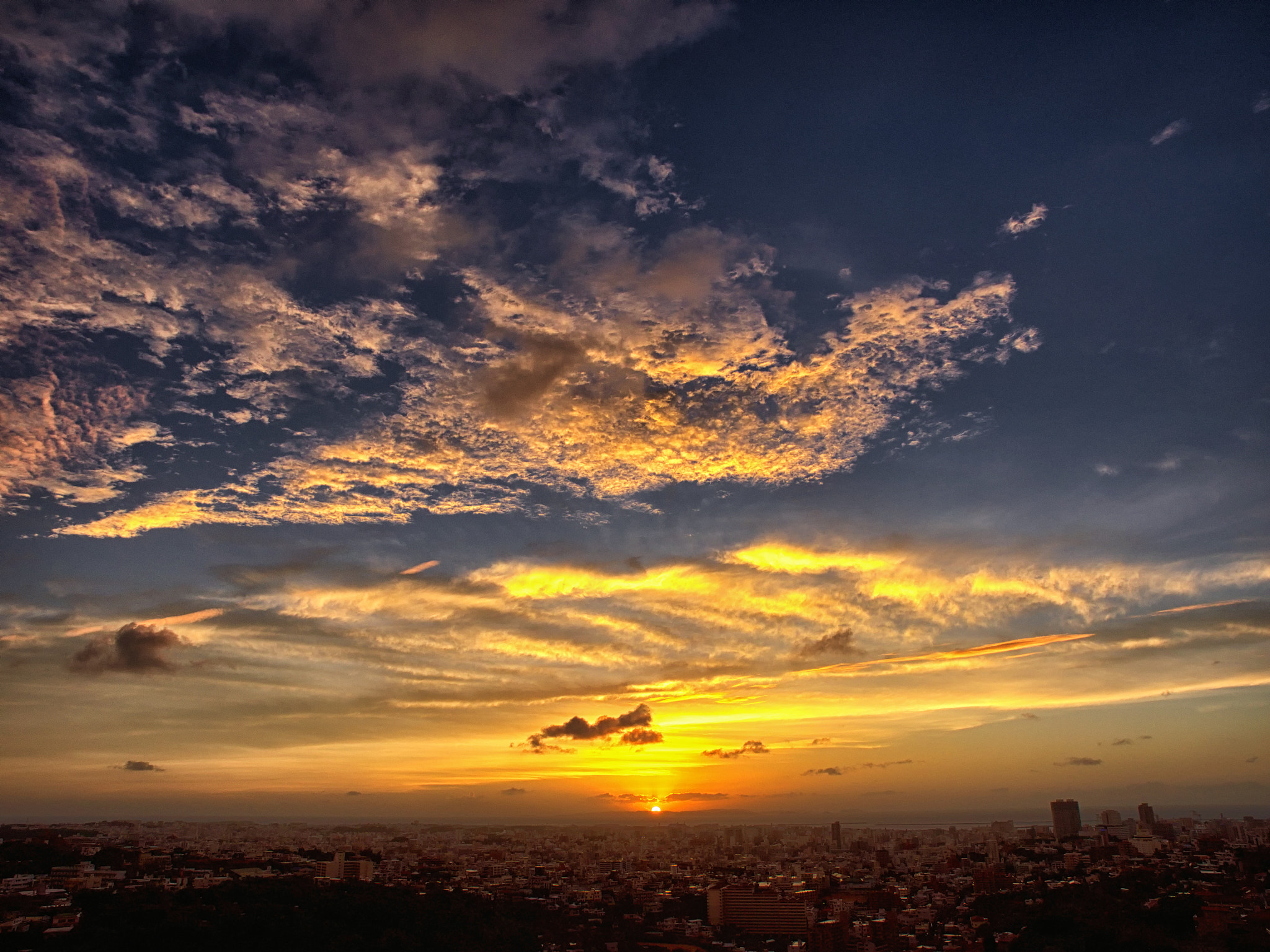 Olympus OM-D E-M1 sample photo. Okinawa sunset photography