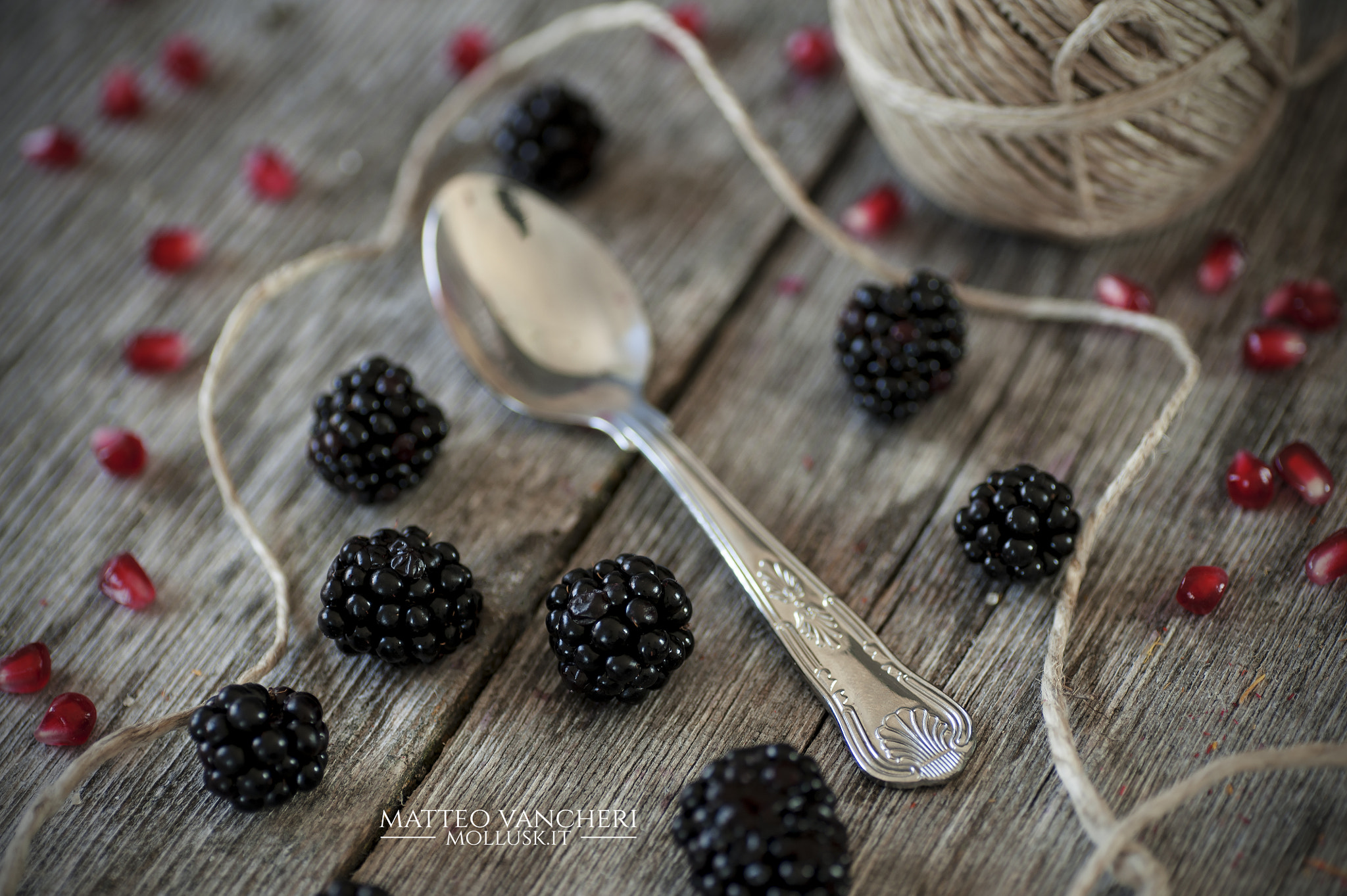 Nikon D700 sample photo. Pomegrande and blackberries photography