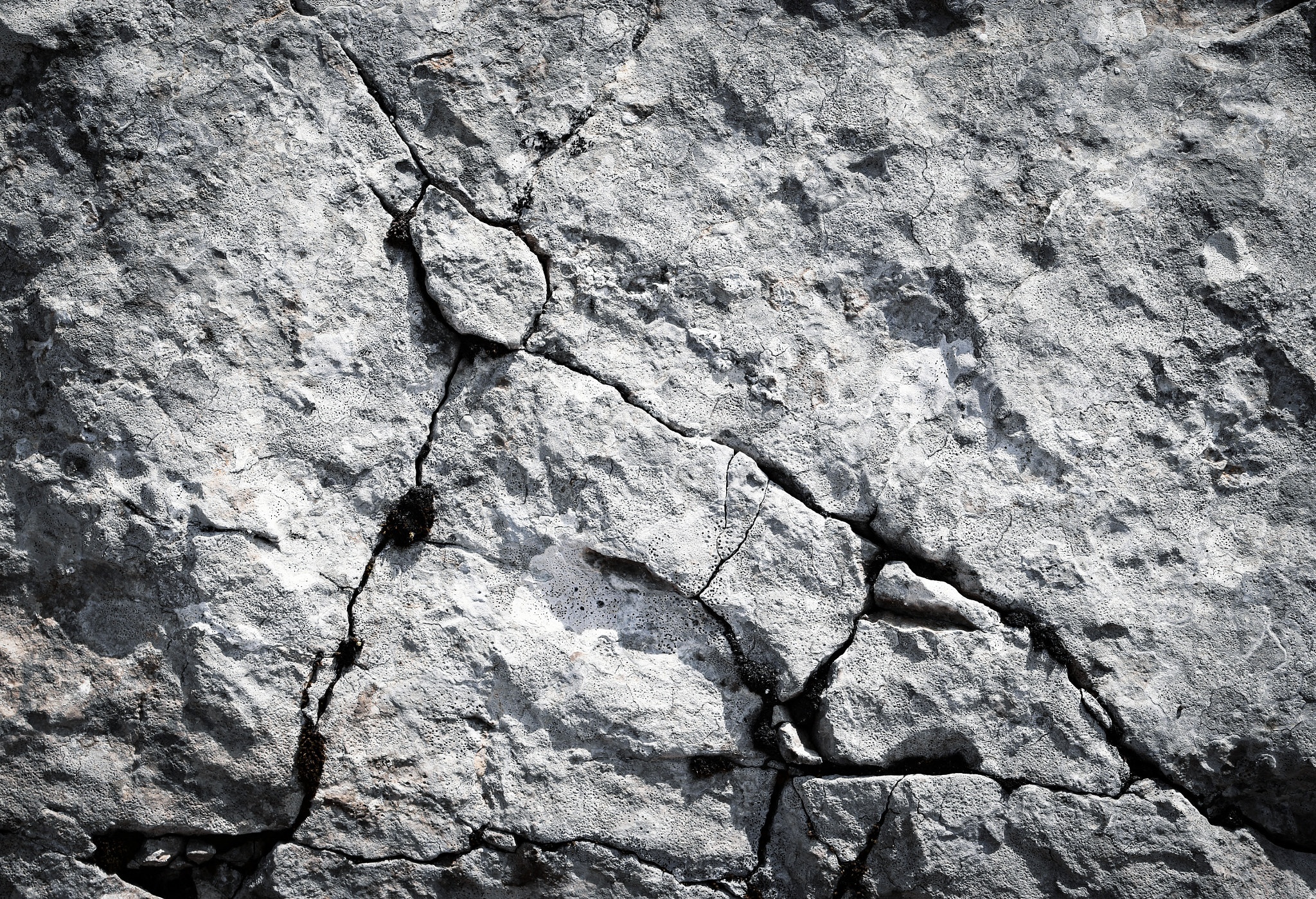 Nikon D5500 sample photo. Limestone rocks with fissures photography