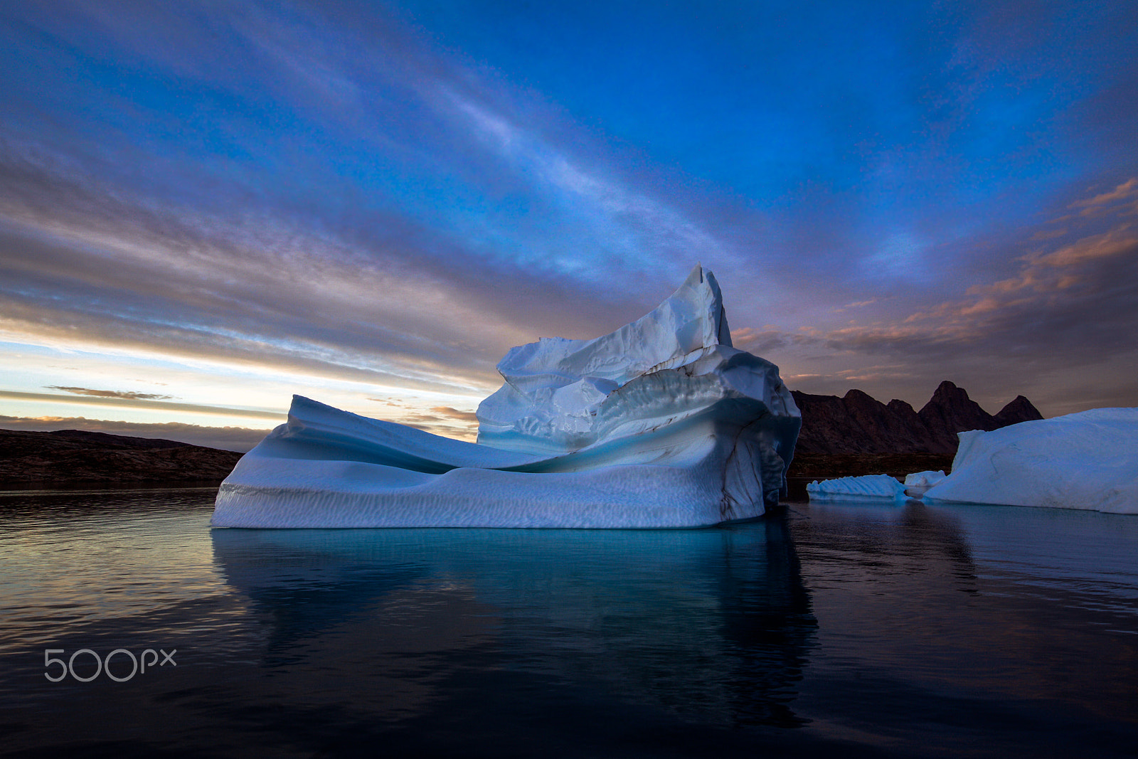 Canon EOS 5D Mark II sample photo. " arctic night ice " photography