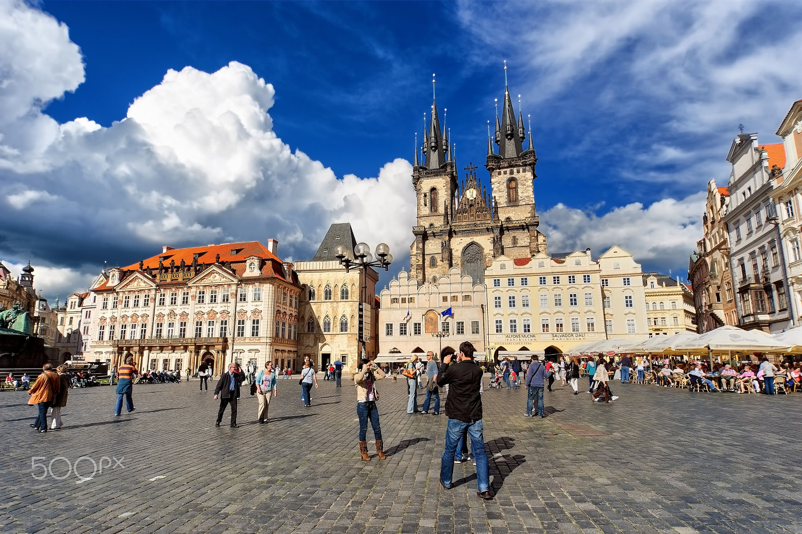 Nikon D700 sample photo. Prague's old town square... photography