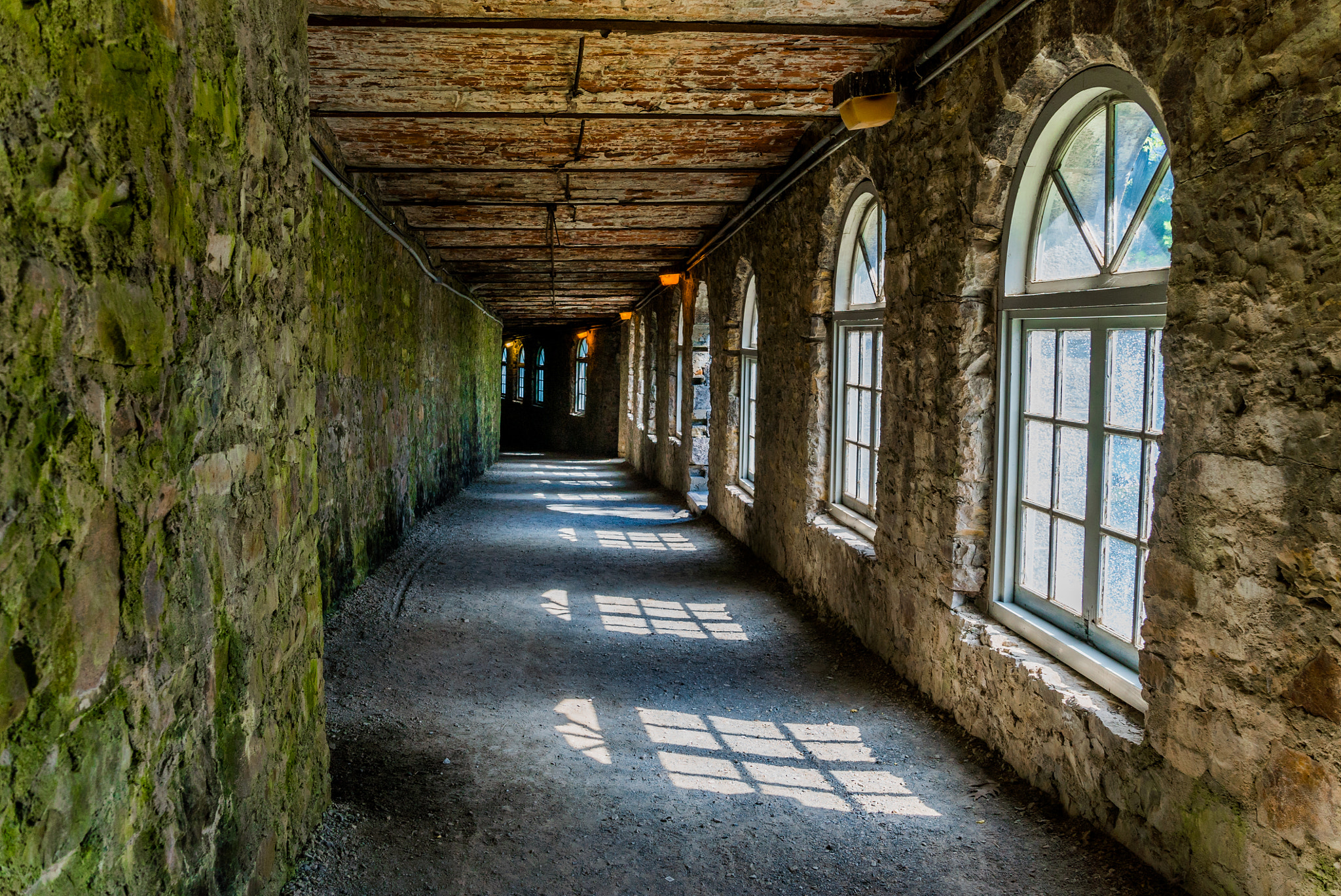 Sony a7S sample photo. Rgb hallway photography