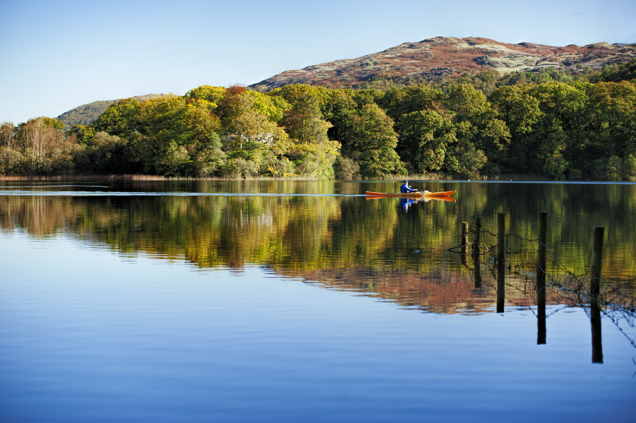 Tamron SP 70-200mm F2.8 Di VC USD sample photo. Canoeing on coniston lake photography