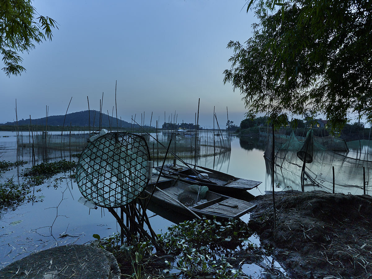 Phase One IQ260 sample photo. Ninh binh fishing village vietnam photography