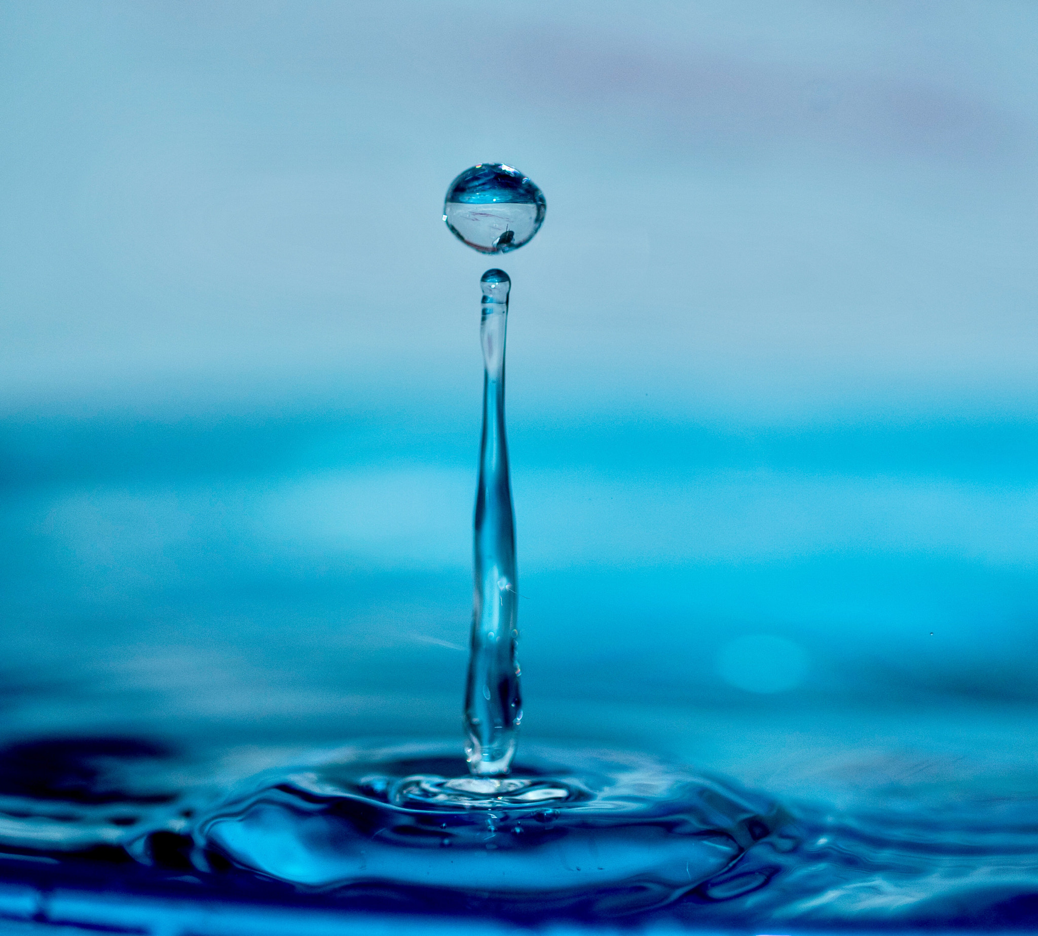 Canon EF 100mm F2.8L Macro IS USM sample photo. Water drilling photography
