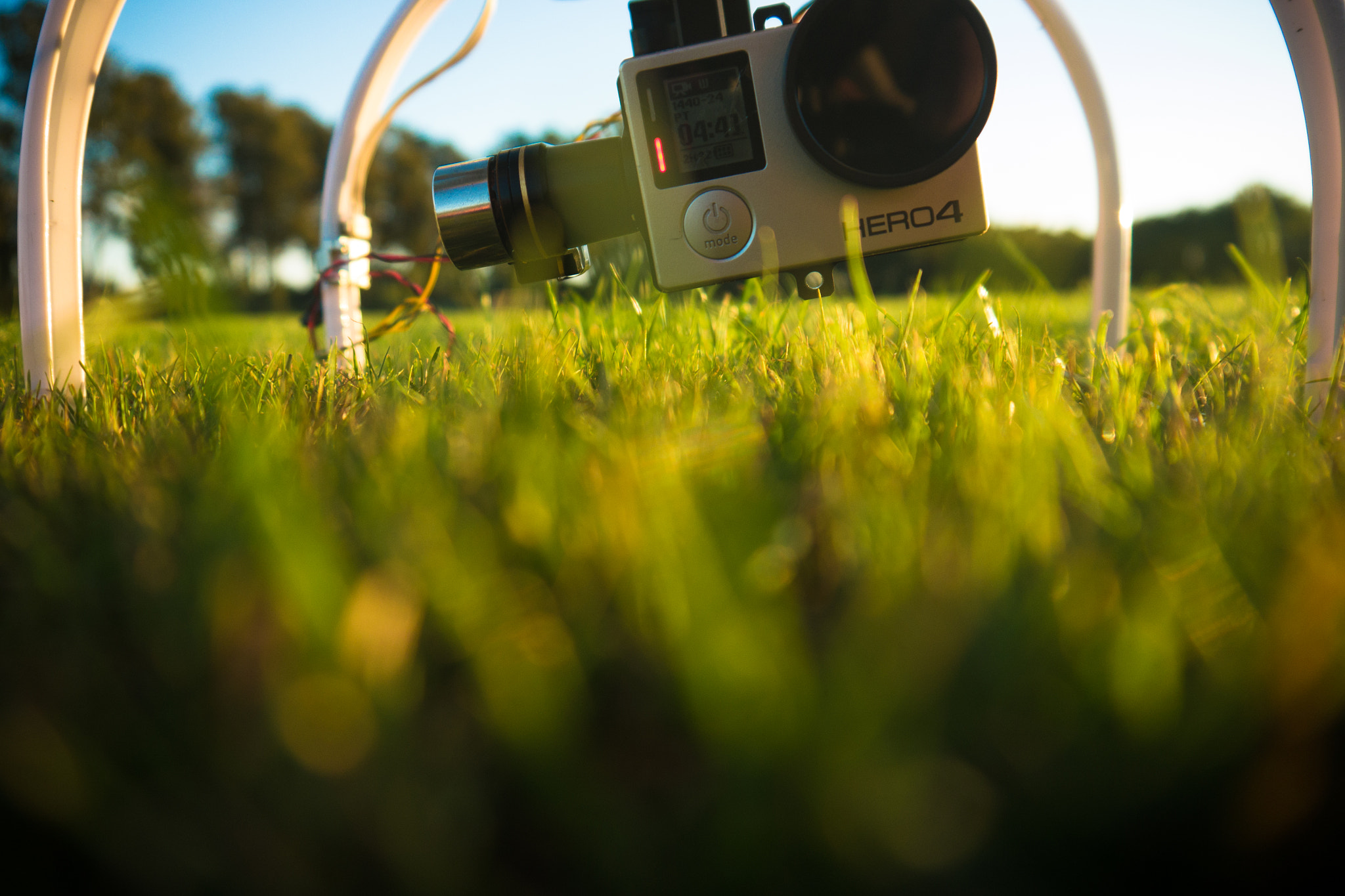 Panasonic Lumix DMC-GH2 sample photo. Dji phantom with gopro hero 4 silver in a field on a nice afternoon sunday photography