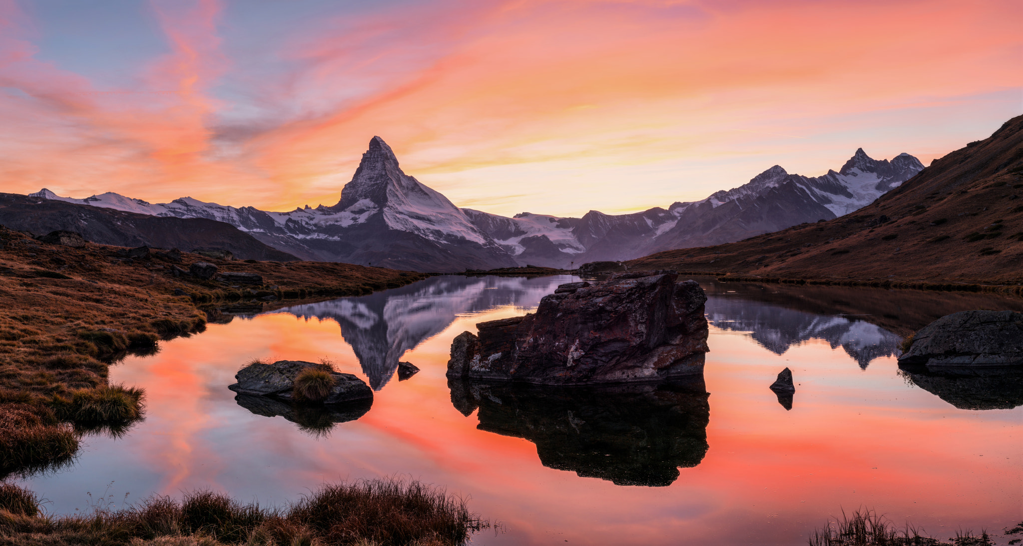 ZEISS Makro-Planar T* 50mm F2 sample photo. Matterhorn sunset photography