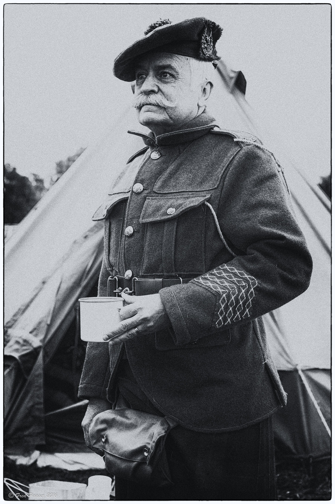Nikon AF-S Nikkor 24-70mm F2.8E ED VR sample photo. World war i soldier re-enactor photography