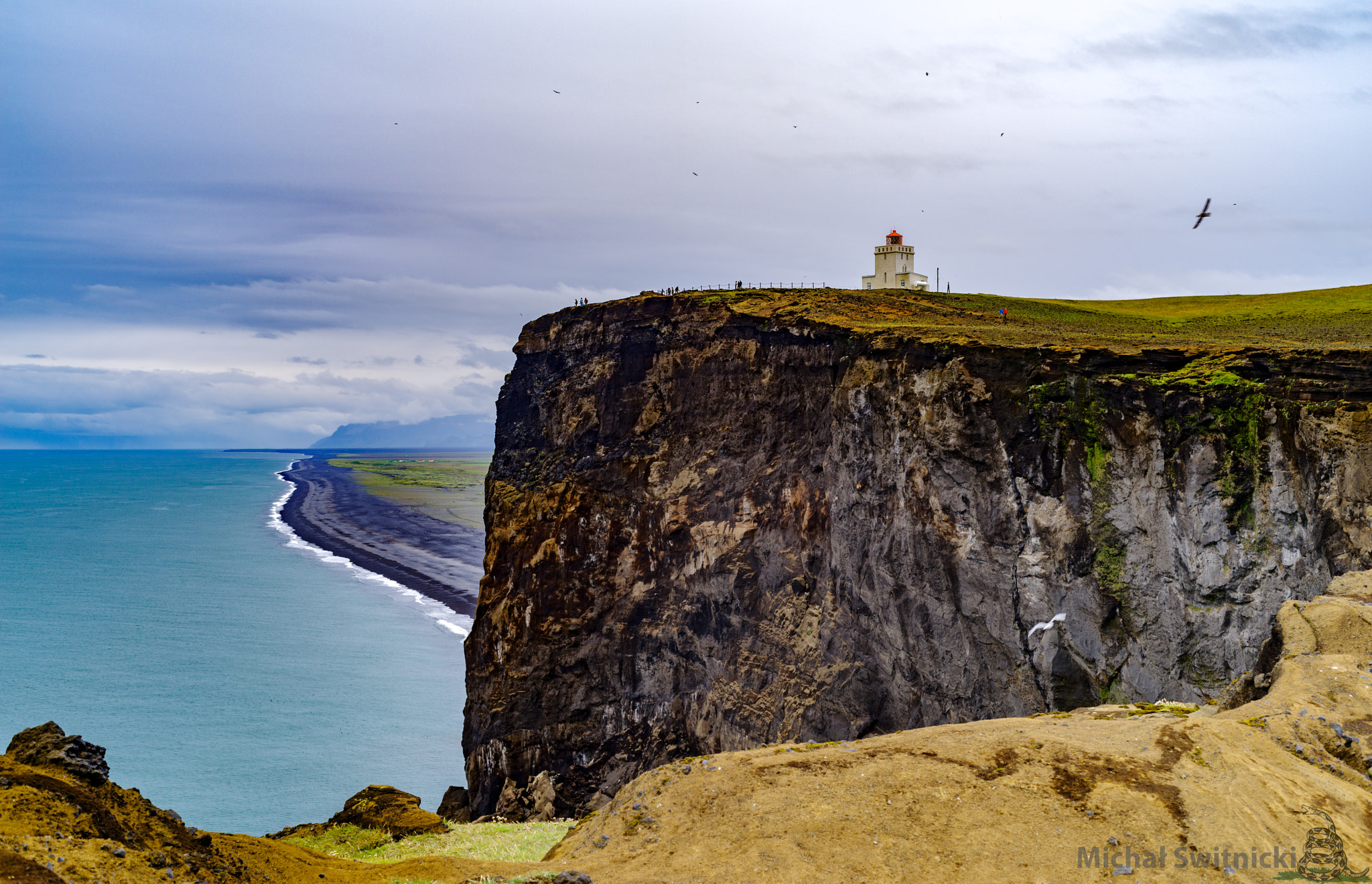 Pentax K-1 + Pentax smc FA 43mm F1.9 Limited sample photo. Dyrhólaey cliffs and its lighthouse photography