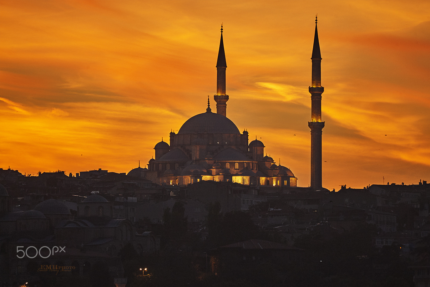 Canon EF 100-400mm F4.5-5.6L IS USM sample photo. Istambul mosque at sunset photography