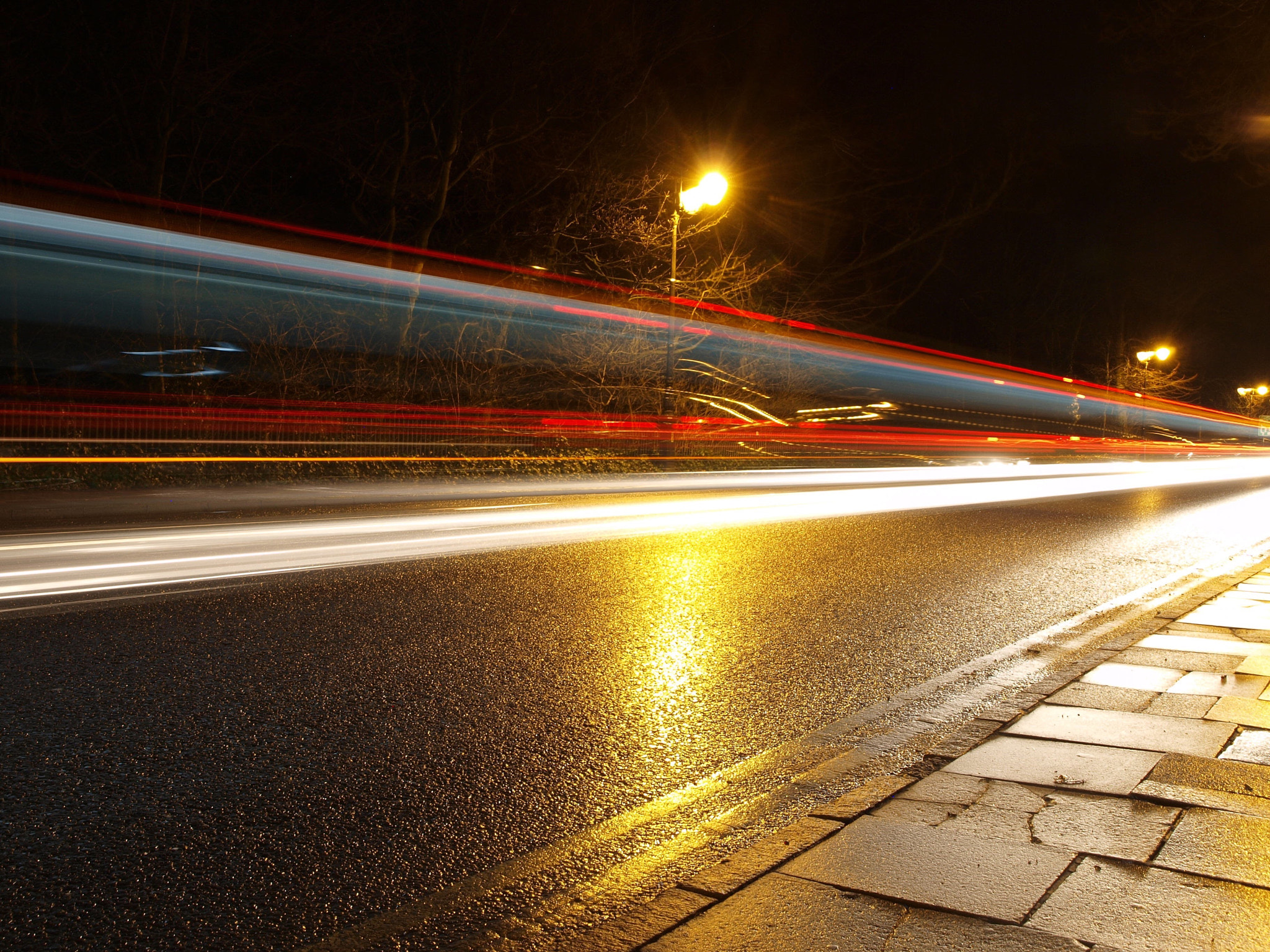 Olympus E-450 (EVOLT E-450) sample photo. Chester light trails photography