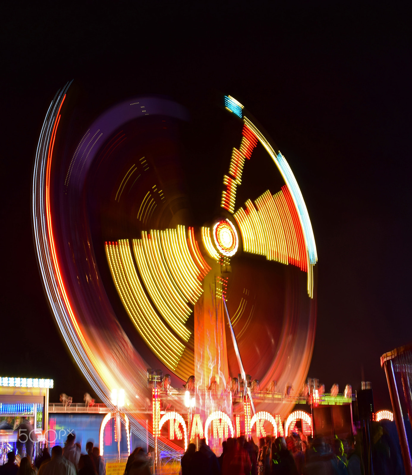 Nikon D3300 + Tamron SP AF 60mm F2 Di II LD IF Macro sample photo. Merry-go-round in luna park 3 photography