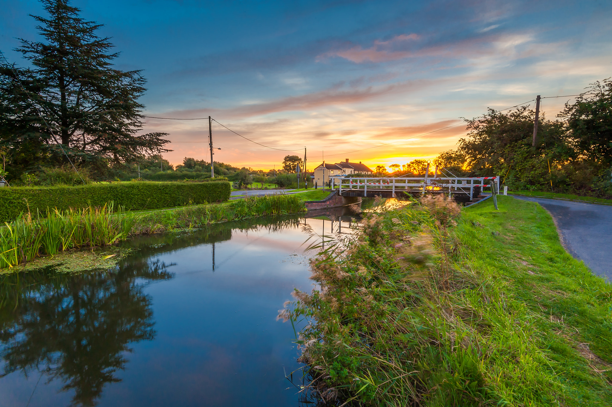 Nikon D3 sample photo. Canal sunrise photography