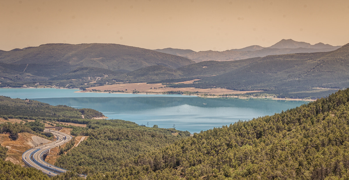 Canon EOS 50D + Canon EF-S 55-250mm F4-5.6 IS STM sample photo. Yesa lake, spain photography