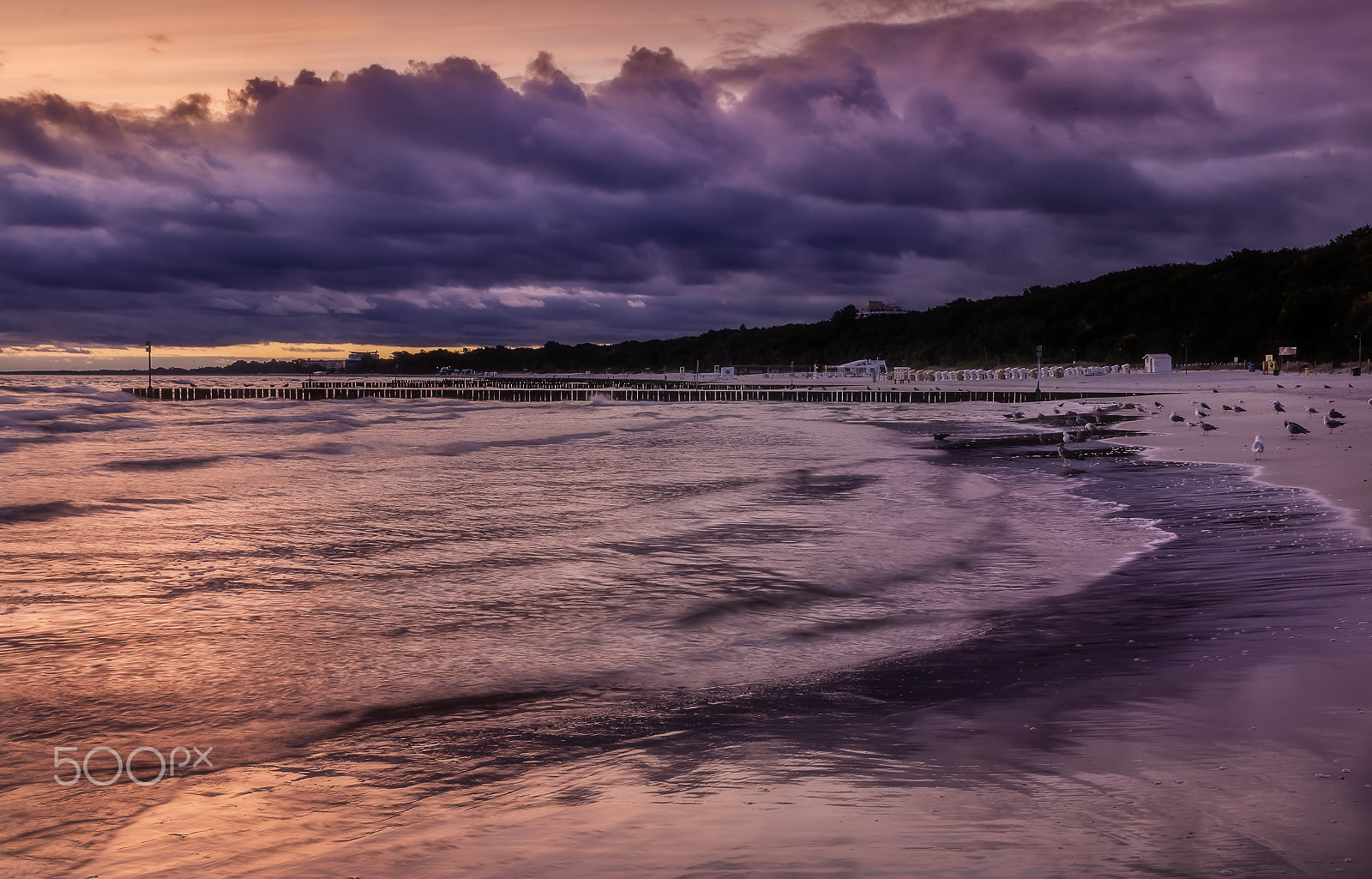 HD Pentax D FA 24-70mm F2.8 ED SDM WR sample photo. Restless sky and restless sea photography