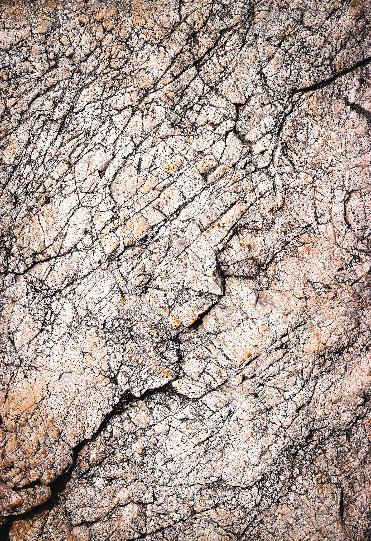 defaced cracks limestone rock