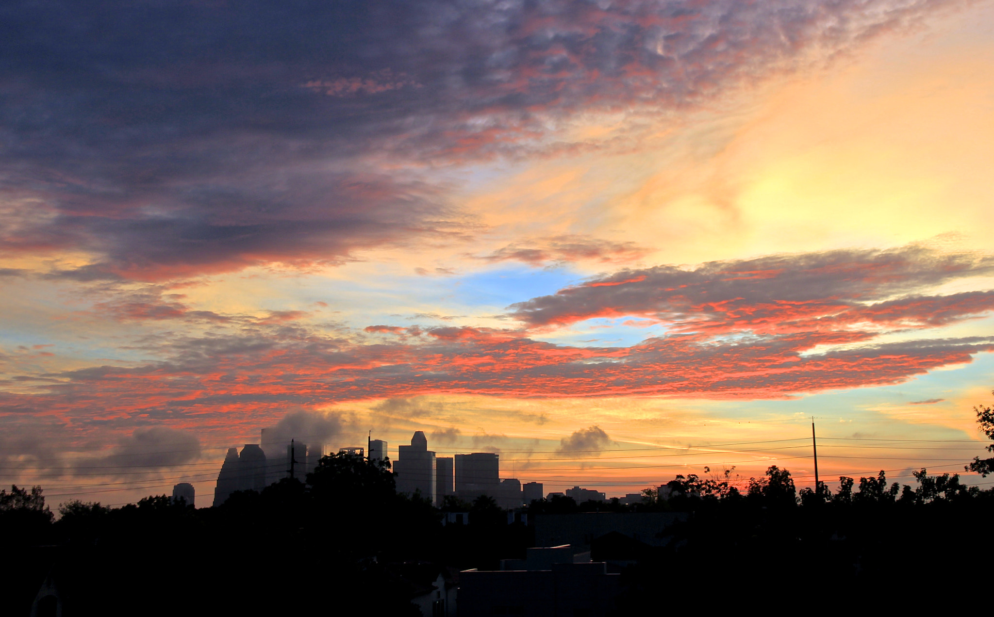 Canon EOS 550D (EOS Rebel T2i / EOS Kiss X4) sample photo. Houston sunrise photography