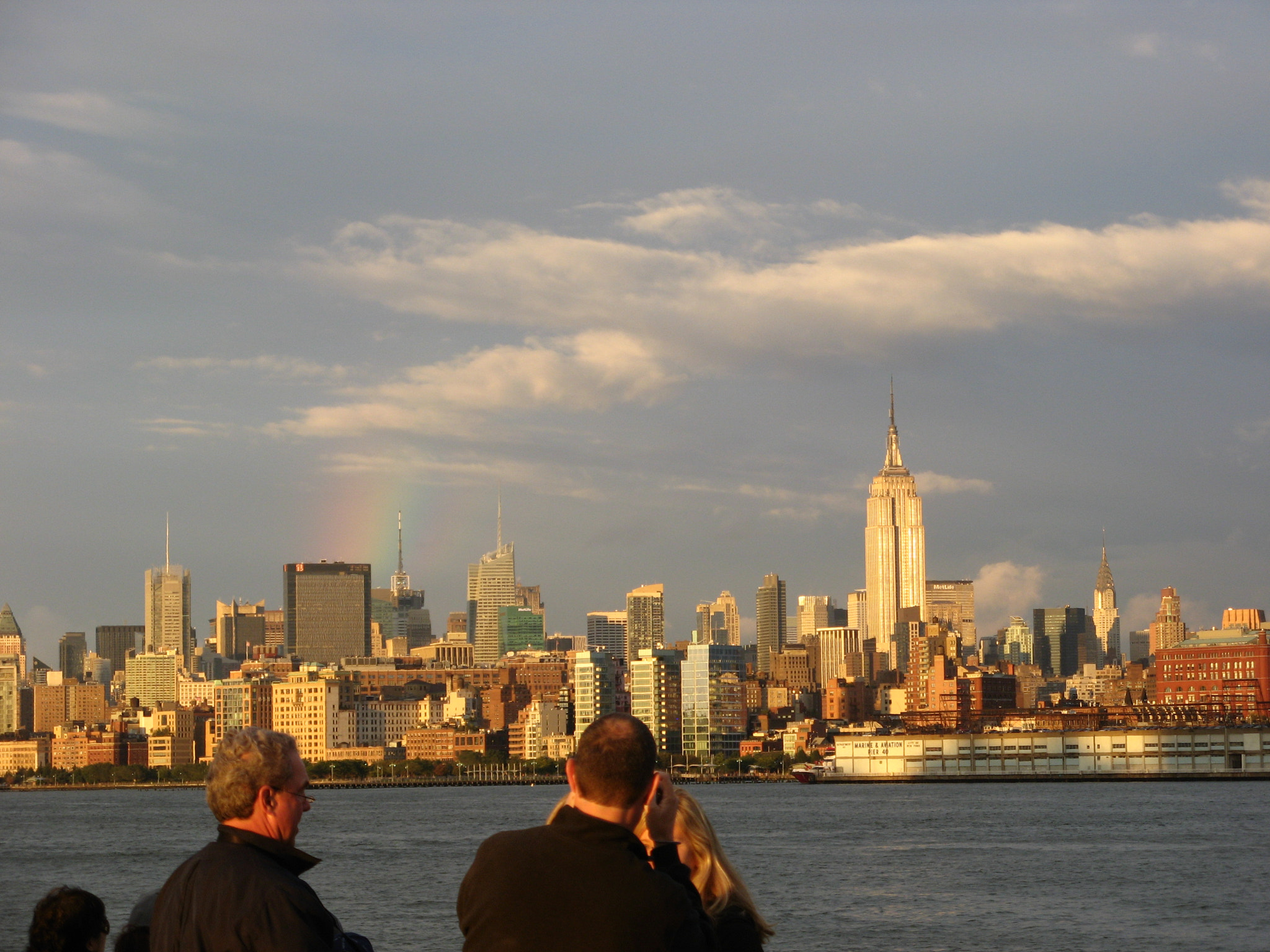 Canon POWERSHOT A710 IS sample photo. 010 empire state building with a rainbow photography