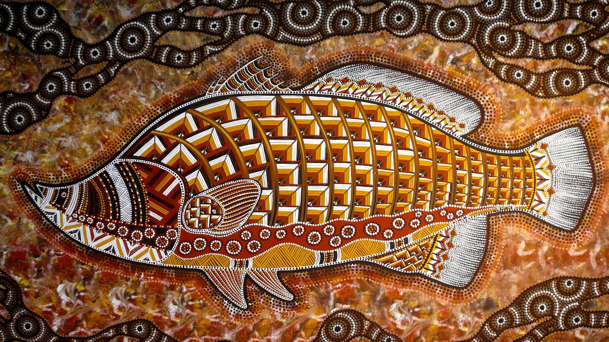Panasonic DMC-TZ1 sample photo. Another of my favourite aboriginal  paintings photography