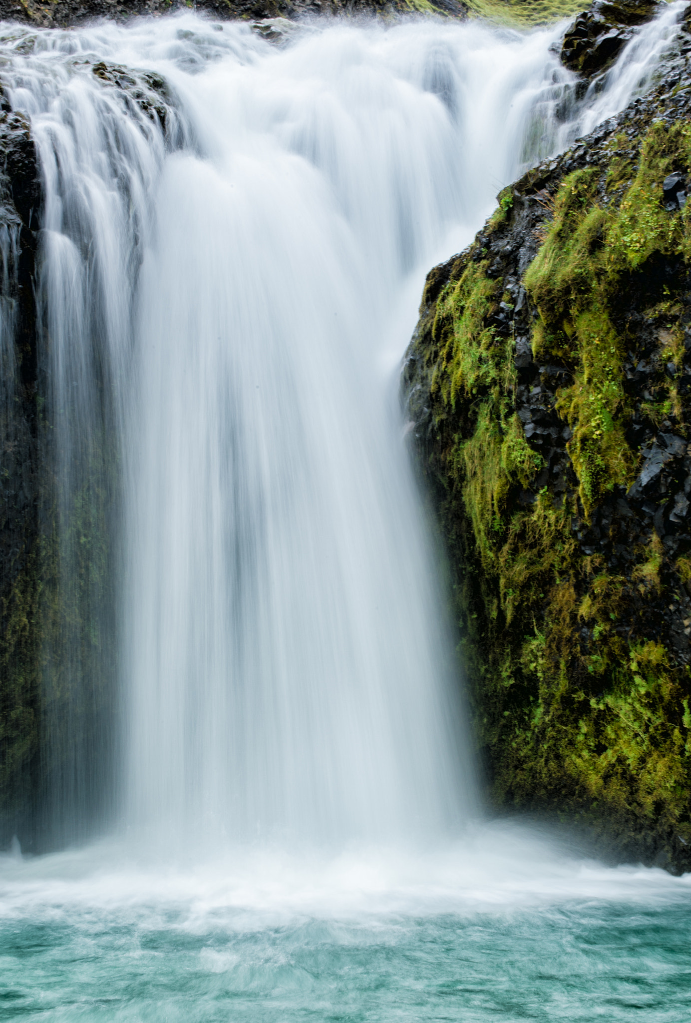 Nikon Df sample photo. Stjórnarfoss in green photography