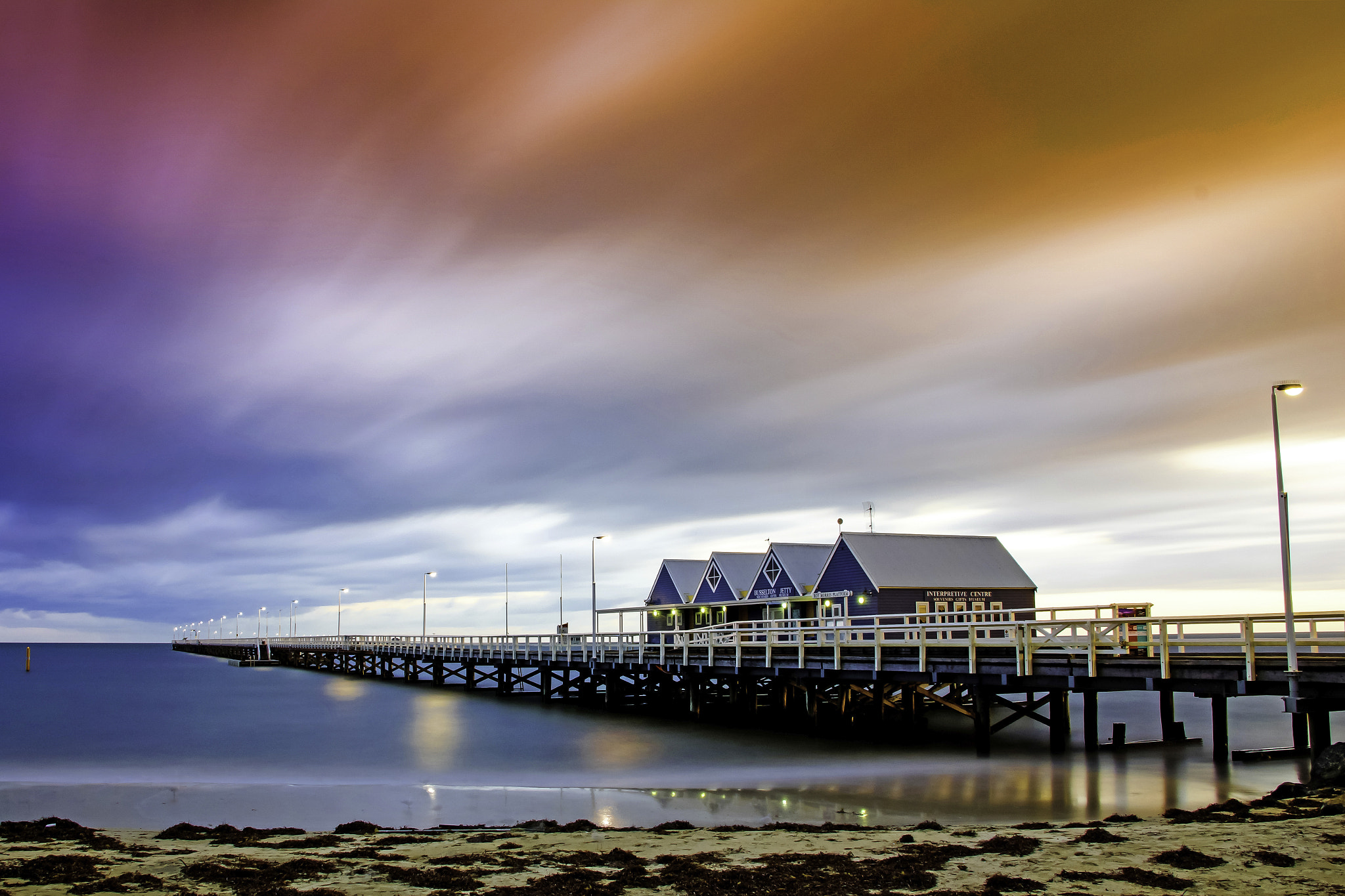 Sony SLT-A77 sample photo. Busselton jetty in winter photography