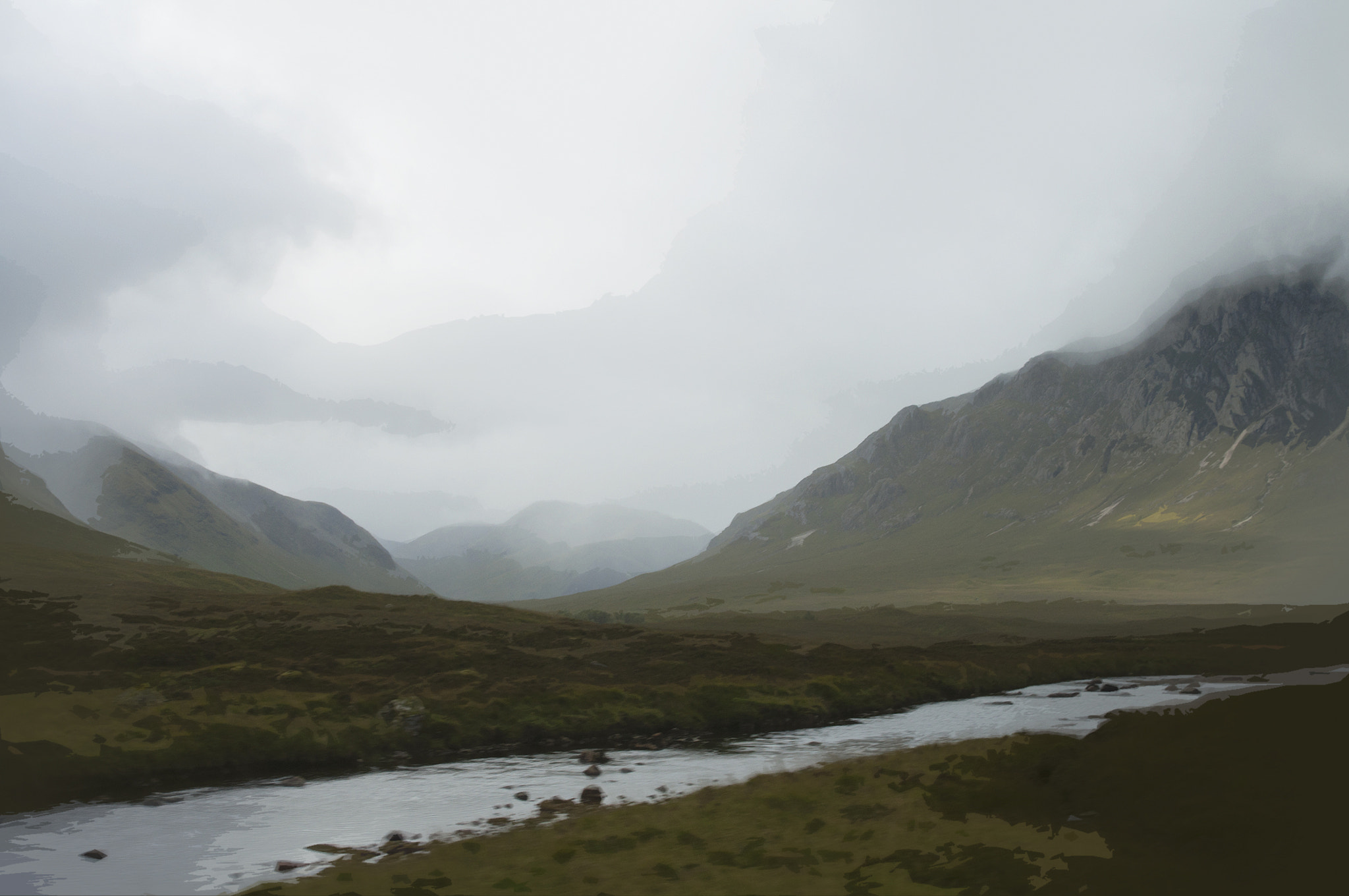 AF Zoom-Nikkor 28-105mm f/3.5-4.5D IF sample photo. Misty mountains photography