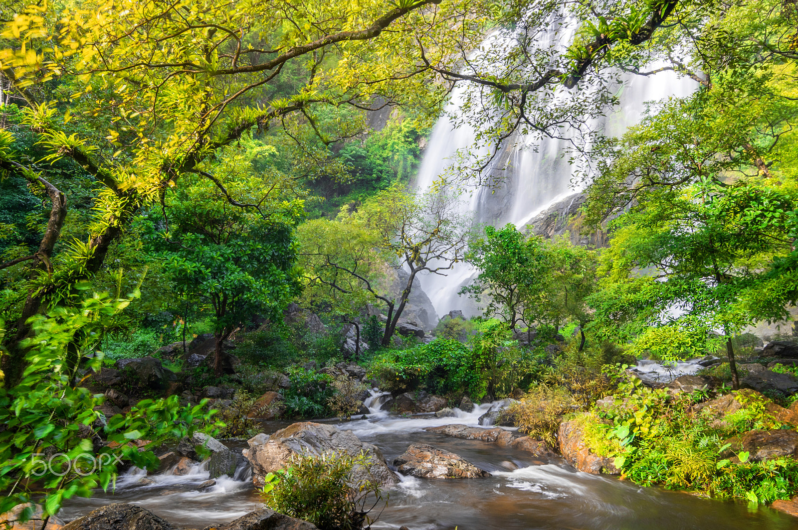 Pentax K-3 II sample photo. Klong lan waterfall. photography