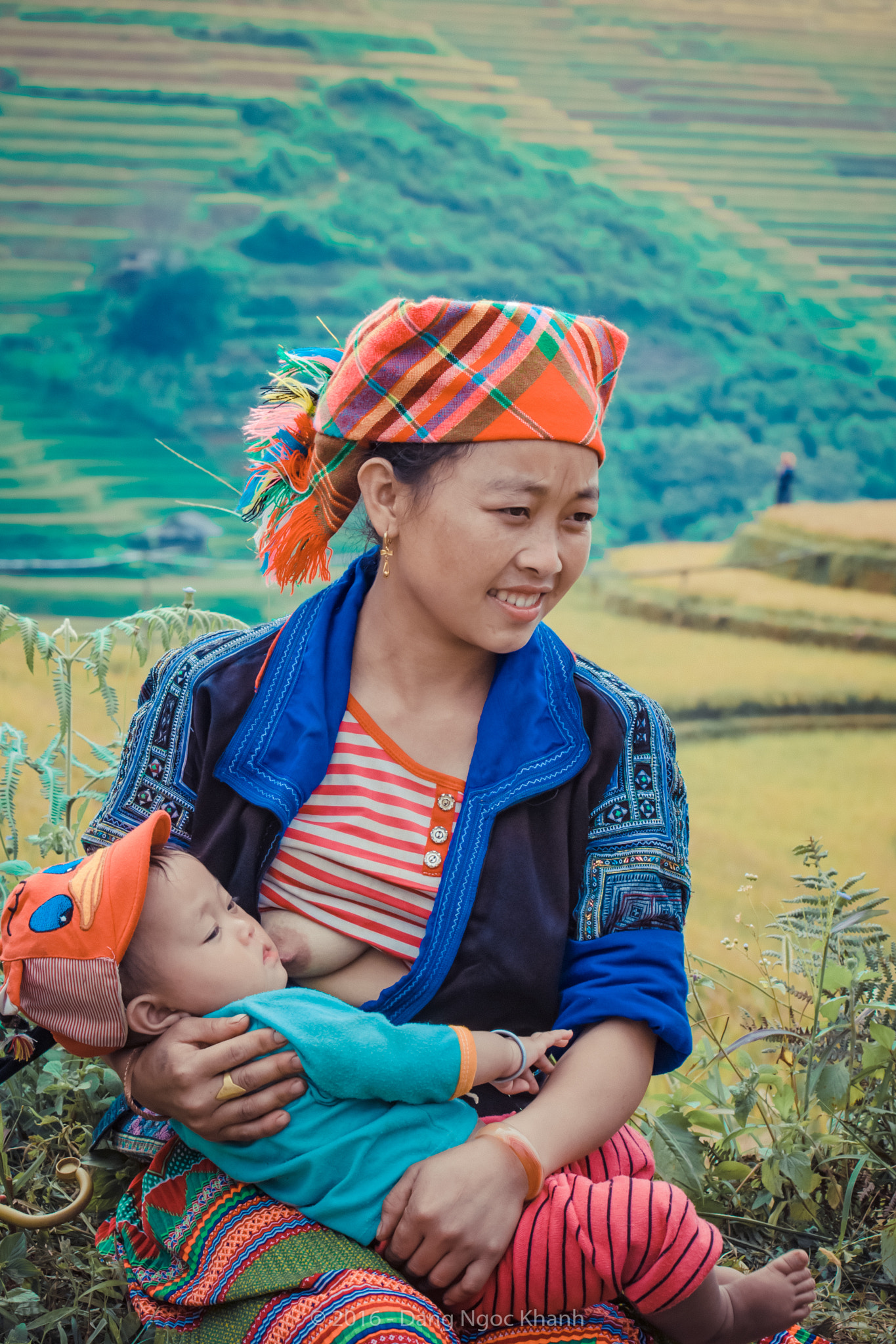Nikon D200 sample photo. Ethnic minority woman at mu cang chai, yen bai photography