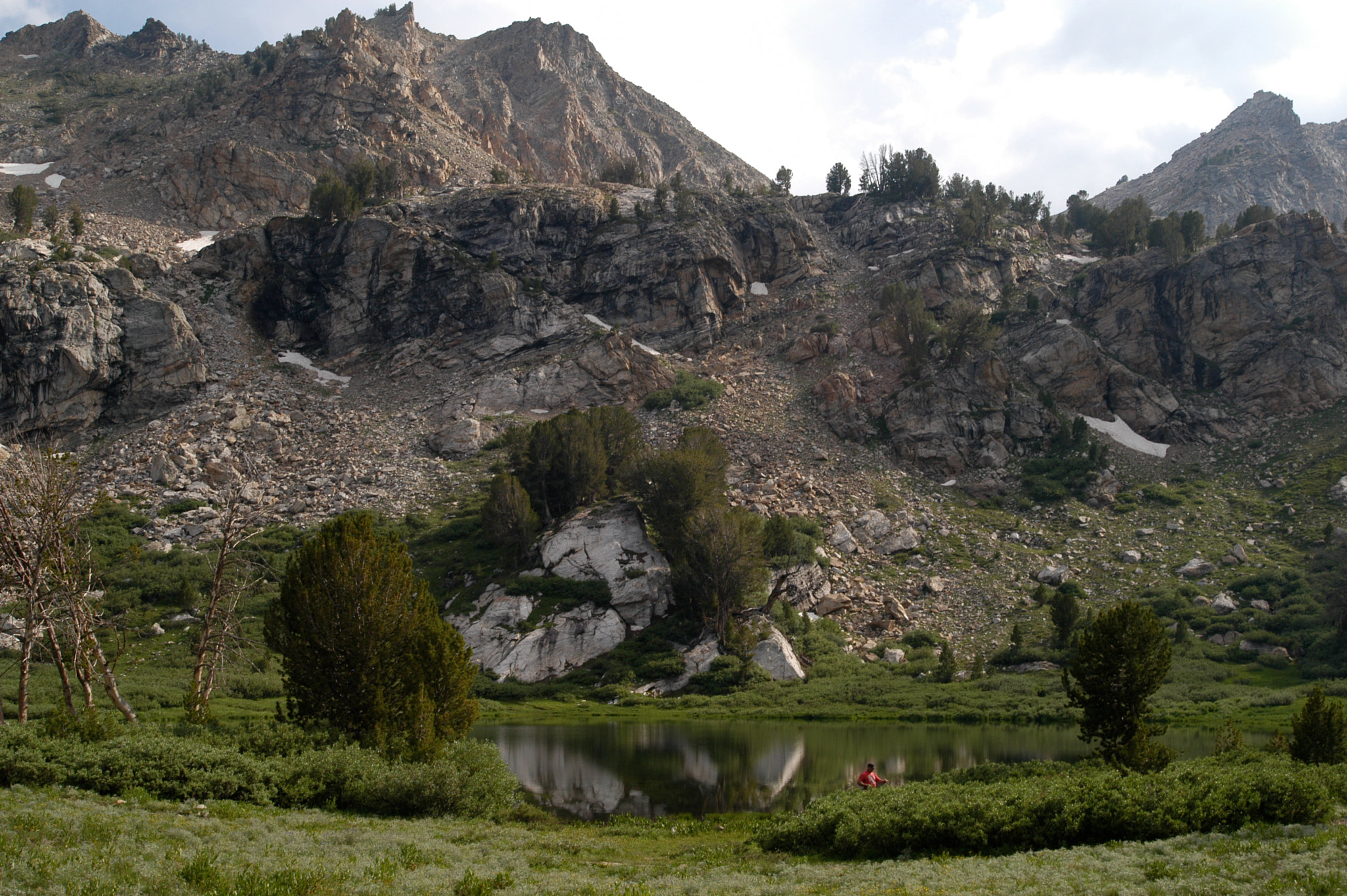 Nikon D100 sample photo. Silver dollar high alpine lake nevada photography