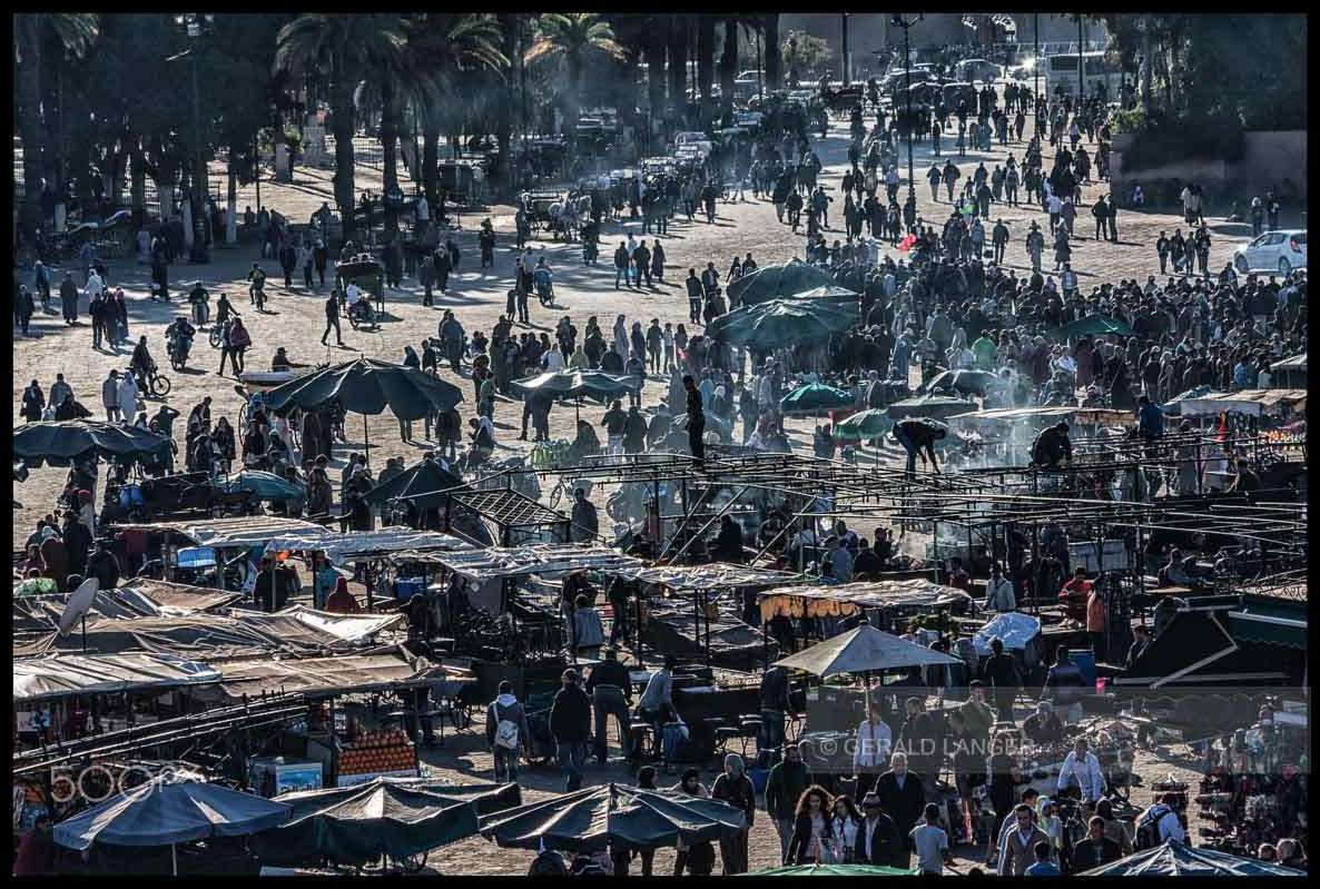 Canon EF 70-300mm F4-5.6 IS USM sample photo. Building up on djemaa el fna photography