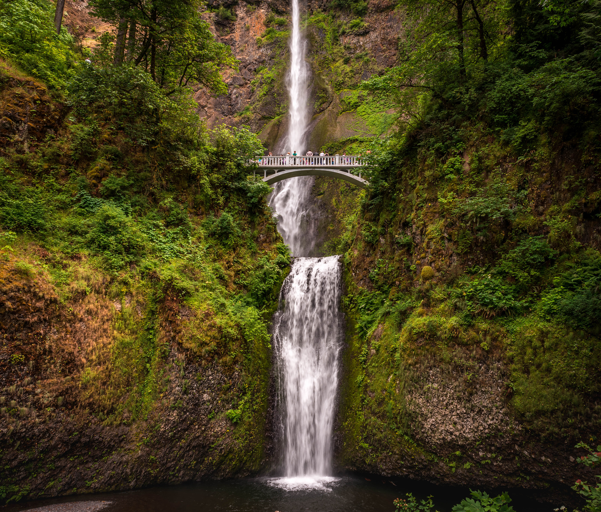 Nikon D800 sample photo. Multnomah falls photography