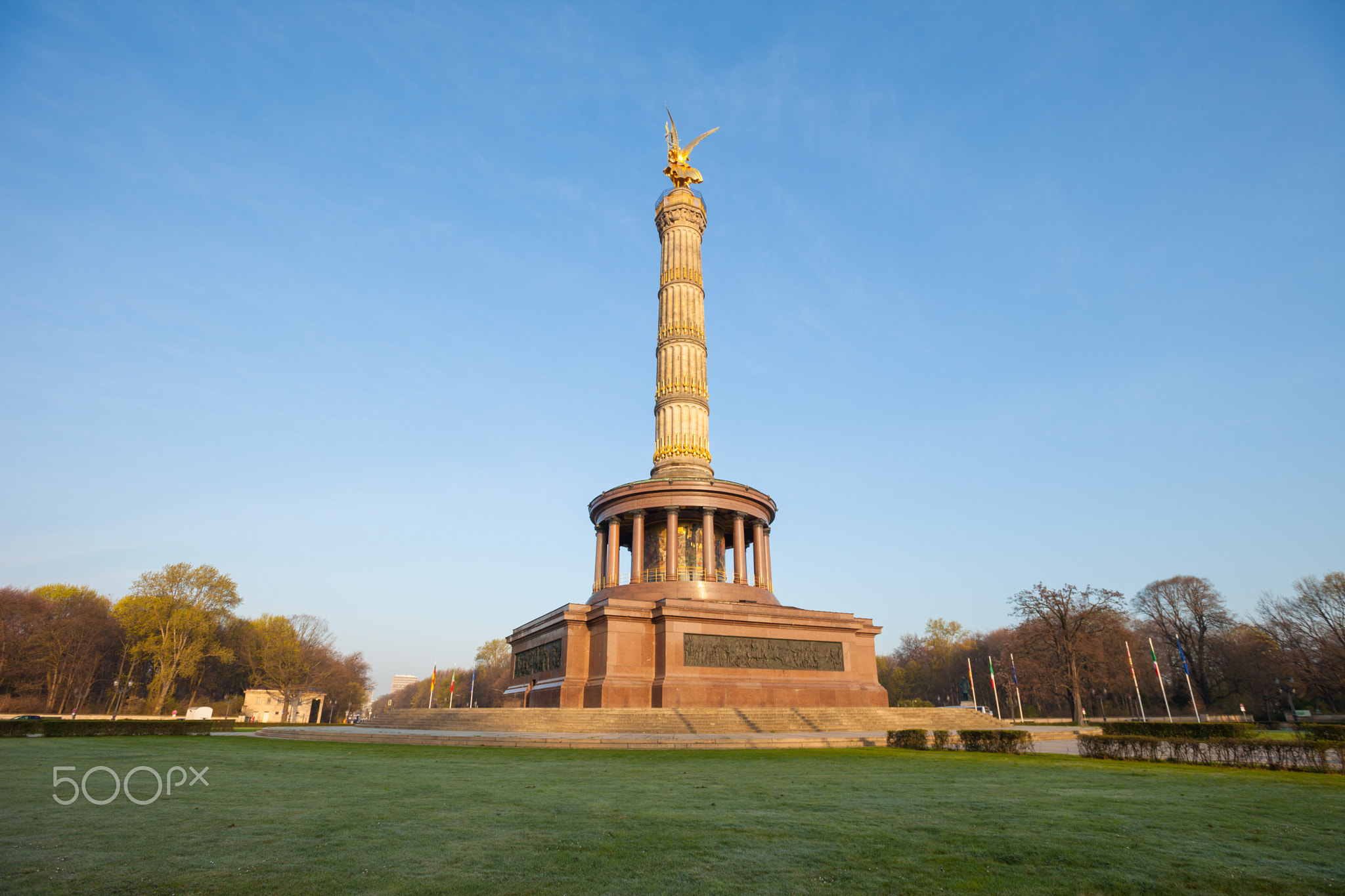 Berlin's Victory Column (Siegessaeule) in Tiergart