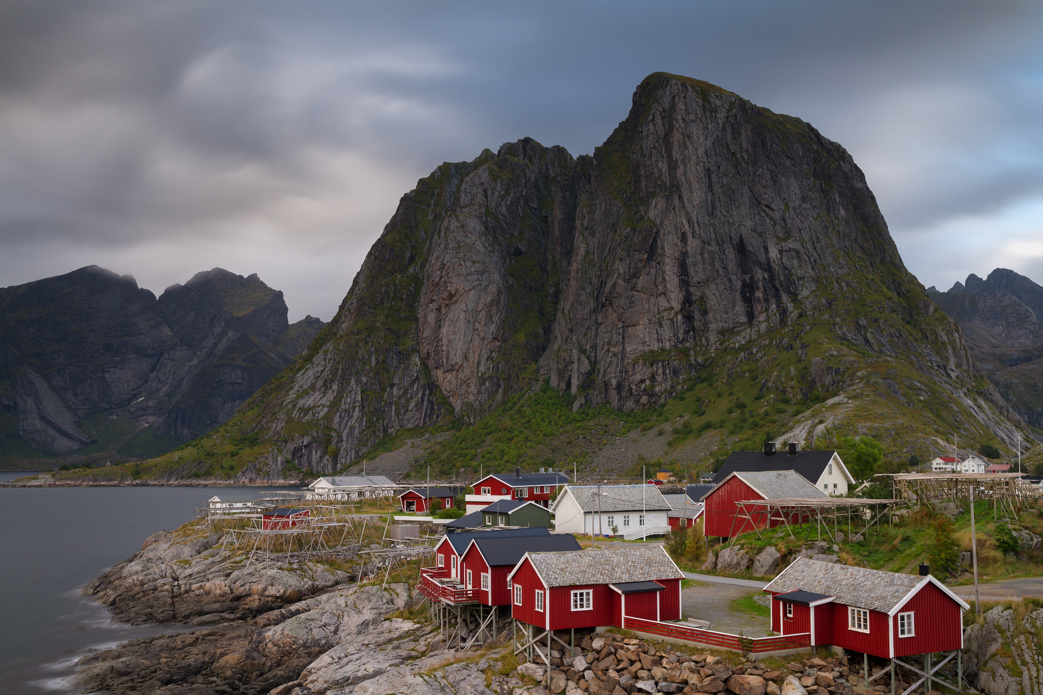 Canon EOS 7D sample photo. Fishing village hamnoy under a cloudy sky photography