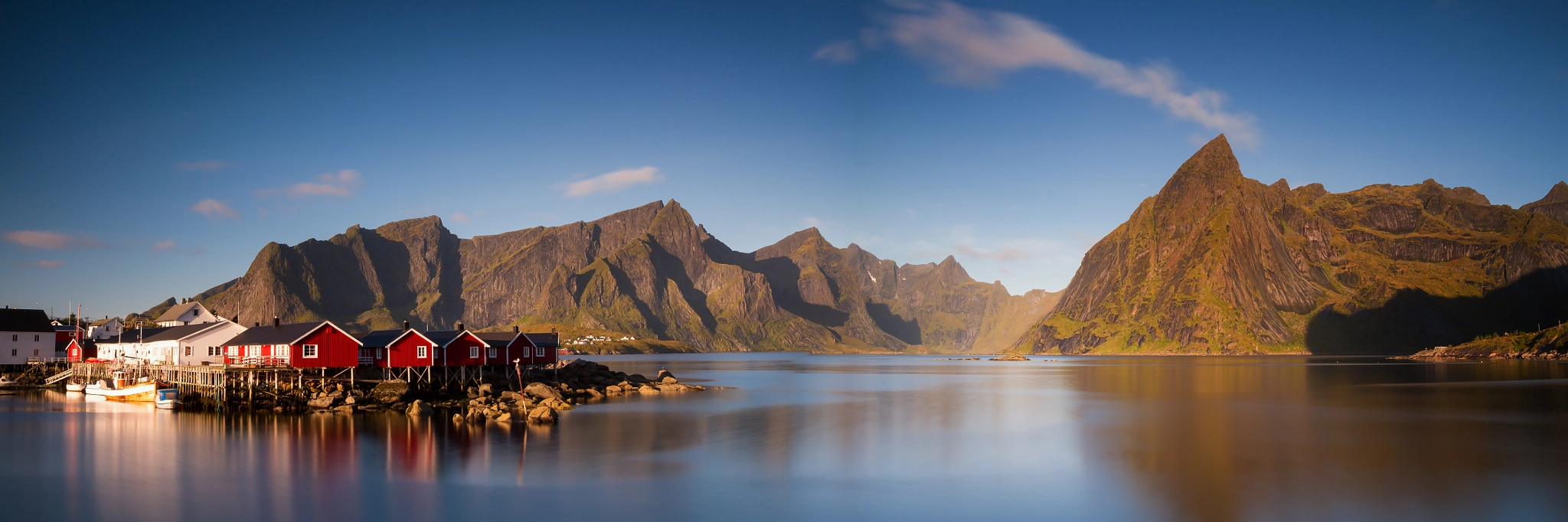 Canon EOS 7D sample photo. Panorama of the village of hamnoy photography