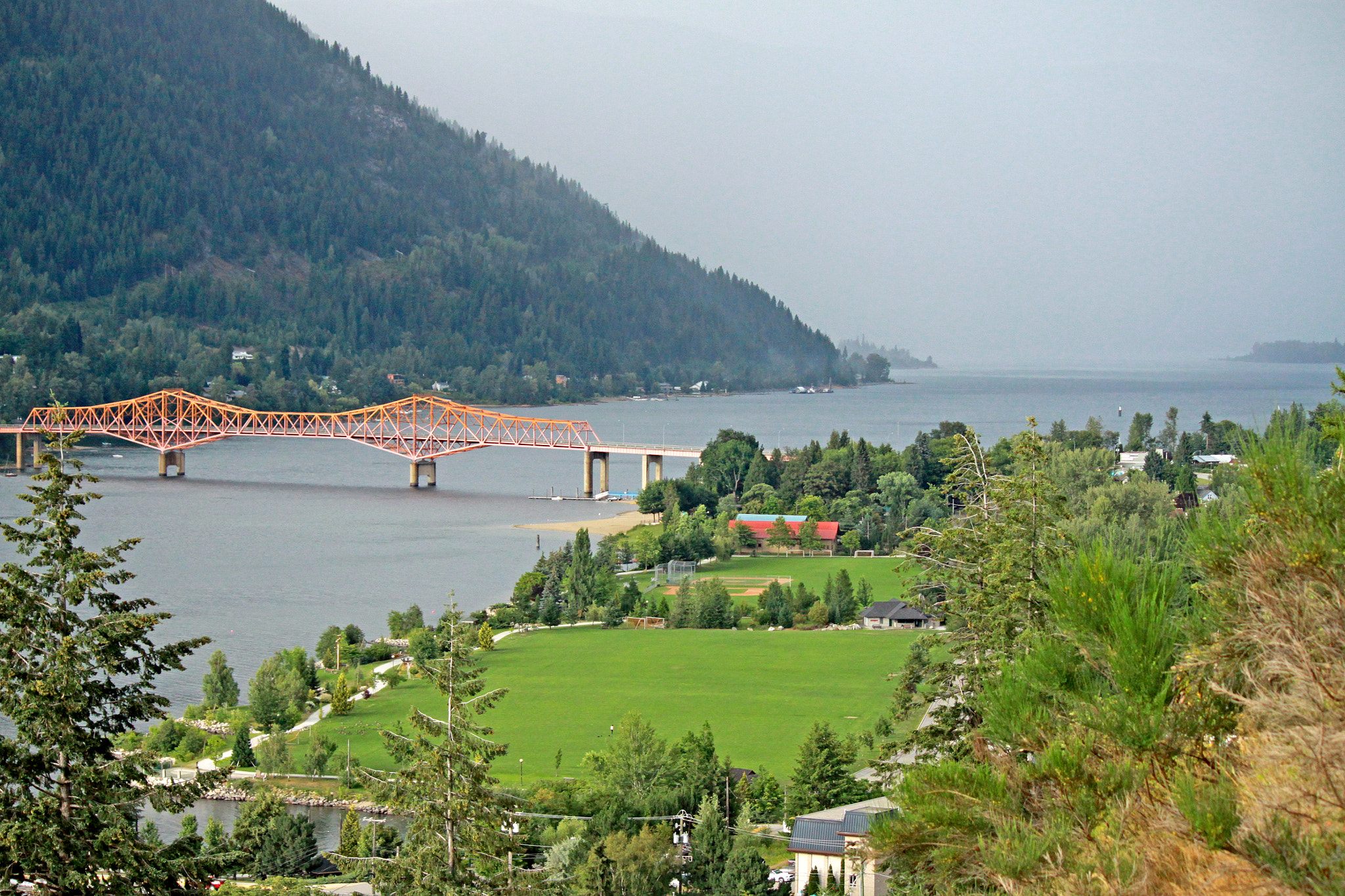 Canon EF-S 55-250mm F4-5.6 IS sample photo. Orange bridge nelson photography