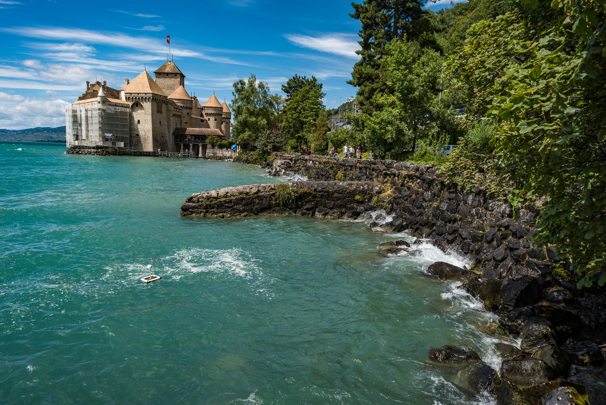 Nikon D750 + Nikon AF-S Nikkor 24mm F1.4G ED sample photo. Chateau of chillon view photography