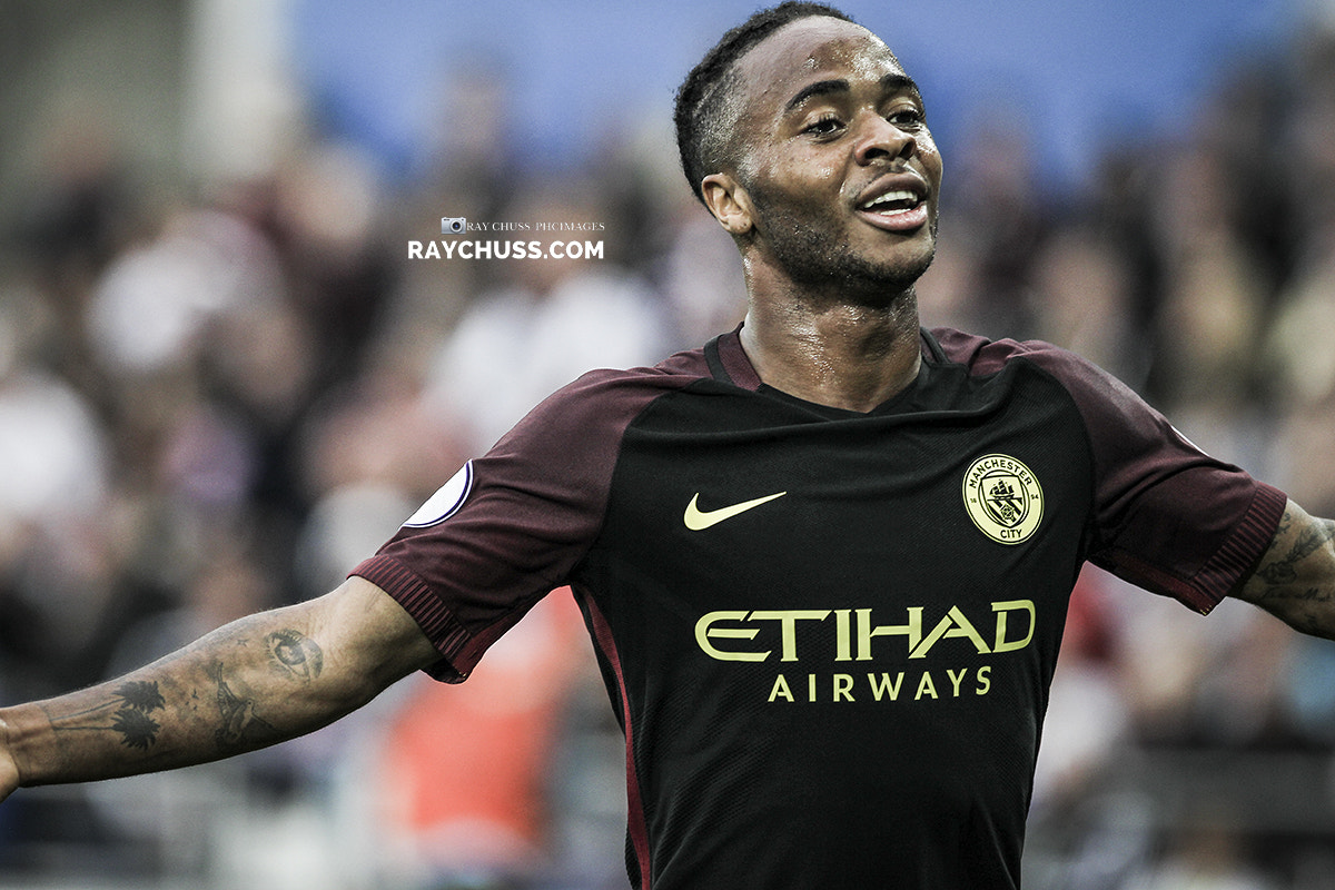 Canon EOS-1D Mark IV + Canon EF 300mm F2.8L IS USM sample photo. Raheem sterling of manchester city and england photography