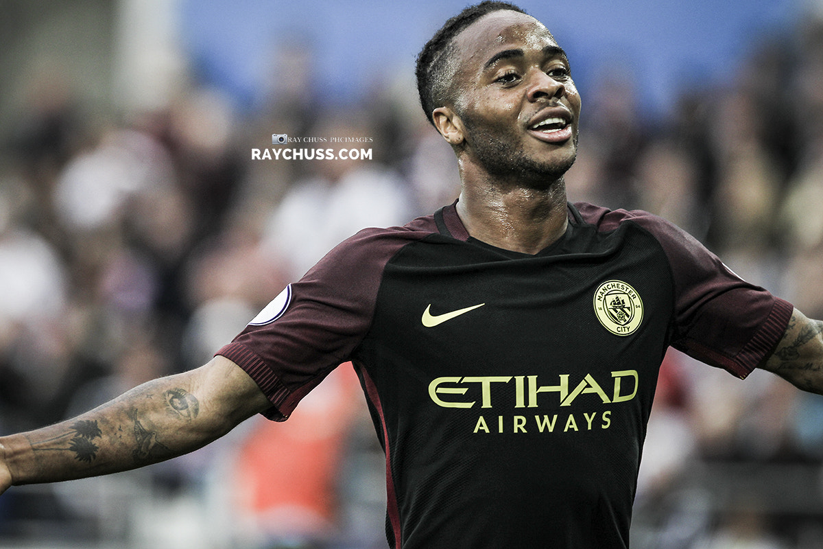 Canon EF 300mm F2.8L IS USM sample photo. Raheem sterling of manchester city and england photography