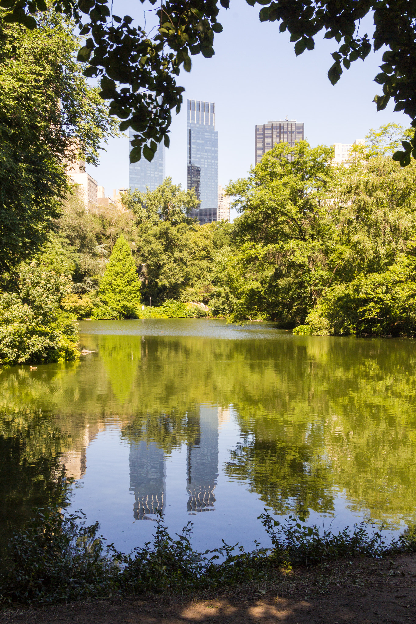 Canon EF-S 17-85mm F4-5.6 IS USM sample photo. Reflected towers photography
