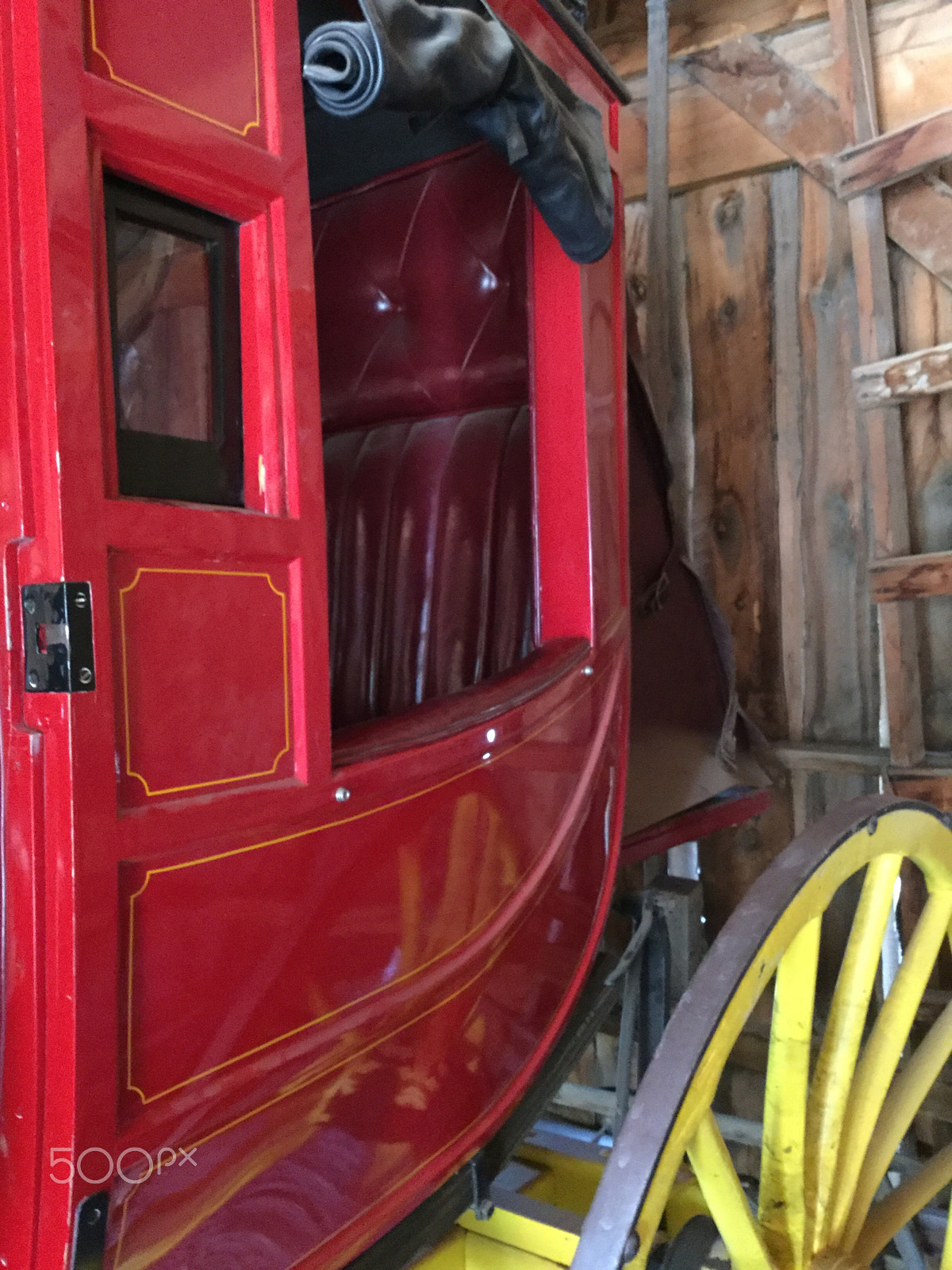 Apple iPad5,3 sample photo. Stagecoach in an old barn photography
