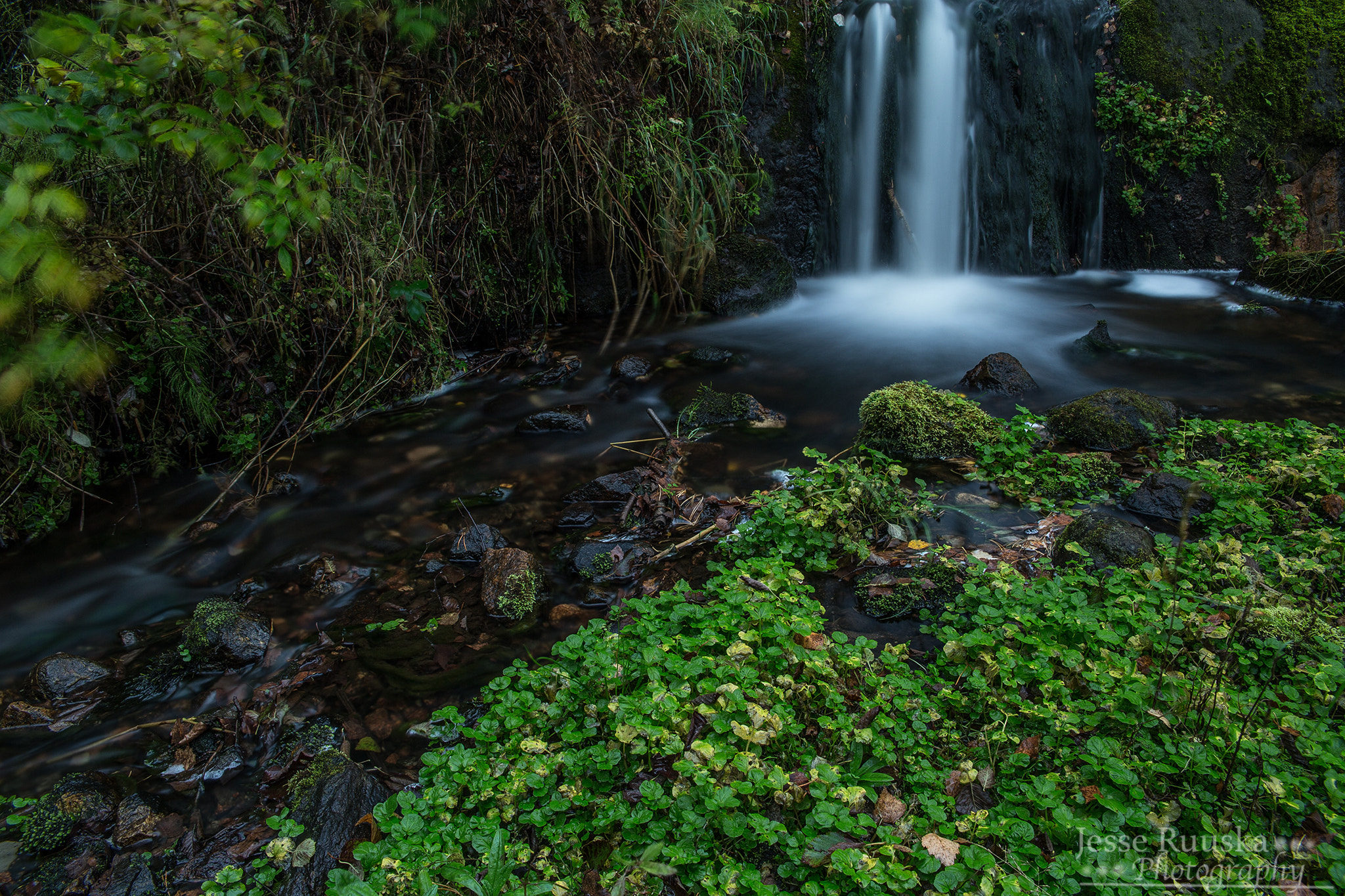 Sigma 24-70mm F2.8 EX DG Macro sample photo. Small waterfall photography