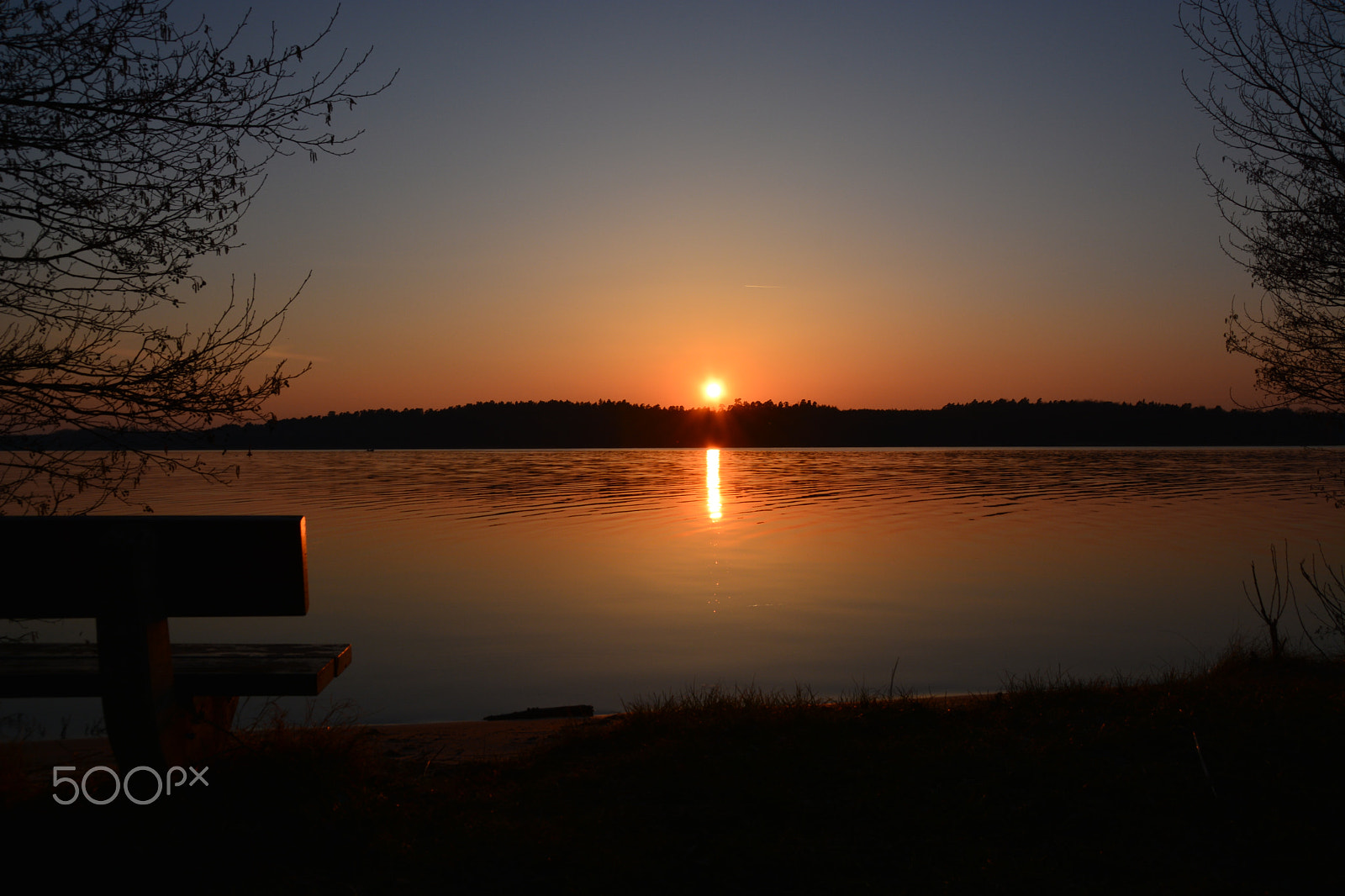 Sigma 18-250mm F3.5-6.3 DC Macro OS HSM sample photo. Sunset at lake müritz photography