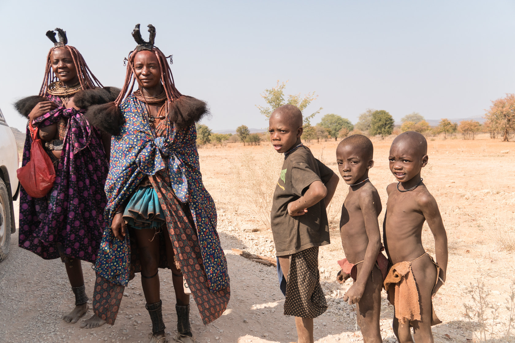 Sony a6300 sample photo. Asking for water, himba, namibia photography