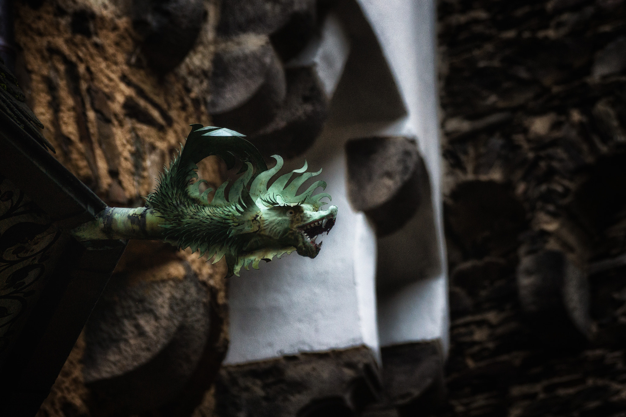 Sony DT 55-300mm F4.5-5.6 SAM sample photo. Gargoyle at burg eltz photography