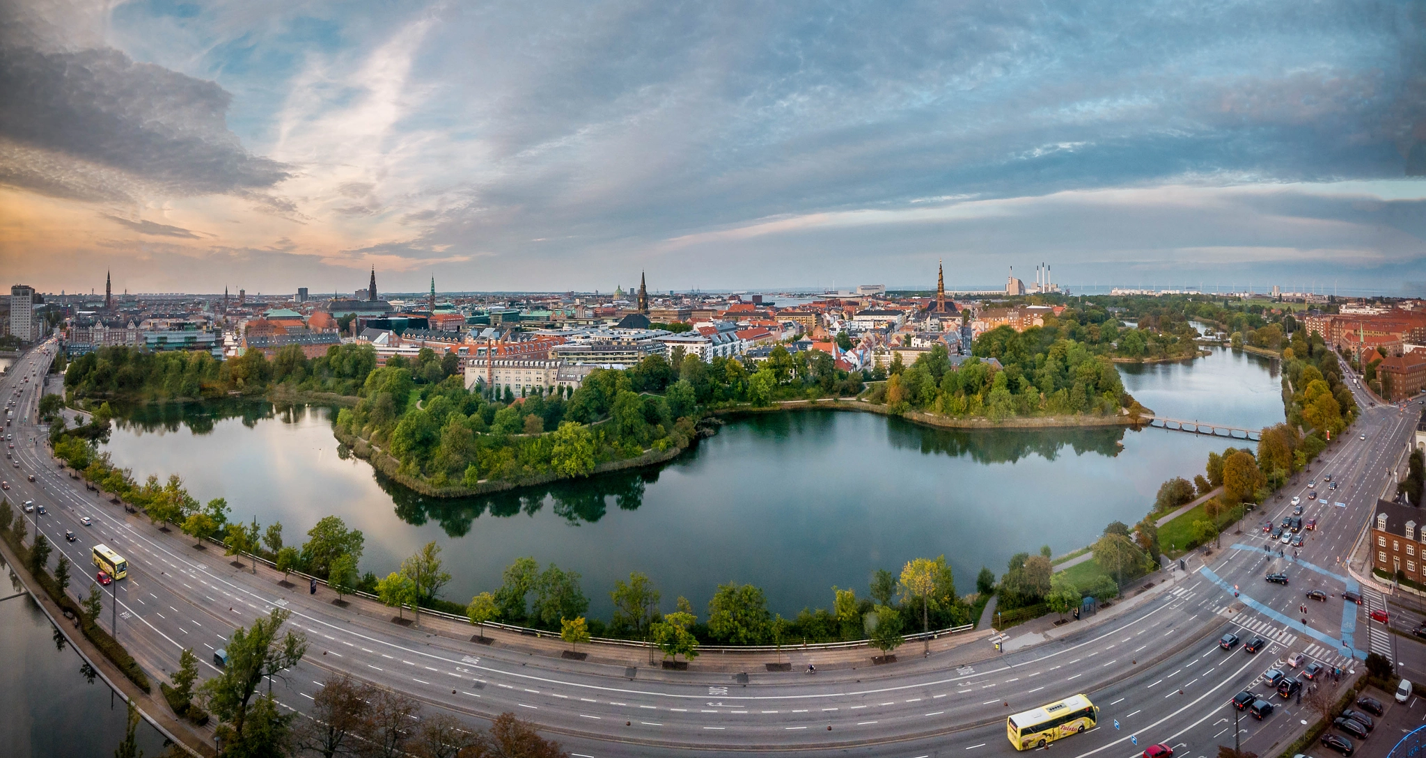 Panasonic Lumix DMC-GX7 sample photo. Panoramic of copenhagen photography