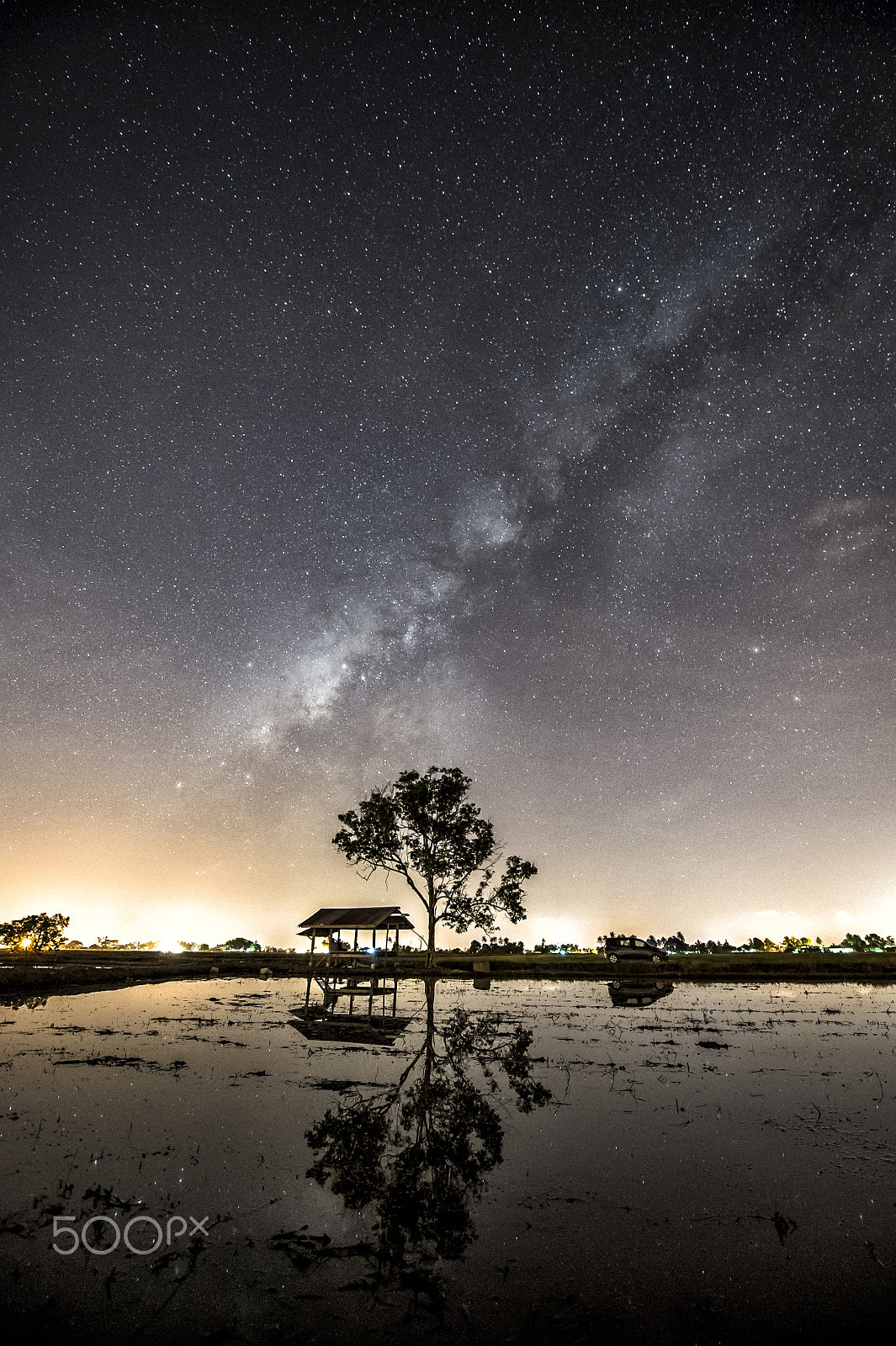 Nikon Df sample photo. Starry hut photography