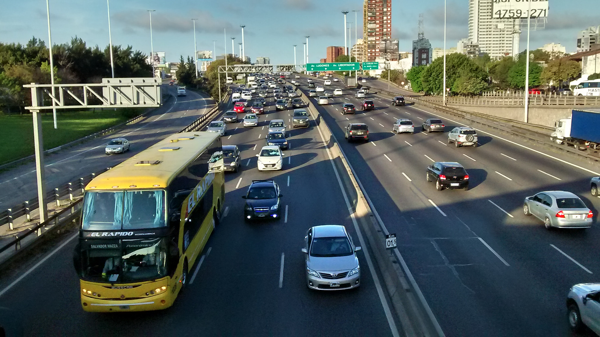 Motorola XT1021 sample photo. Autopista buenos aires photography